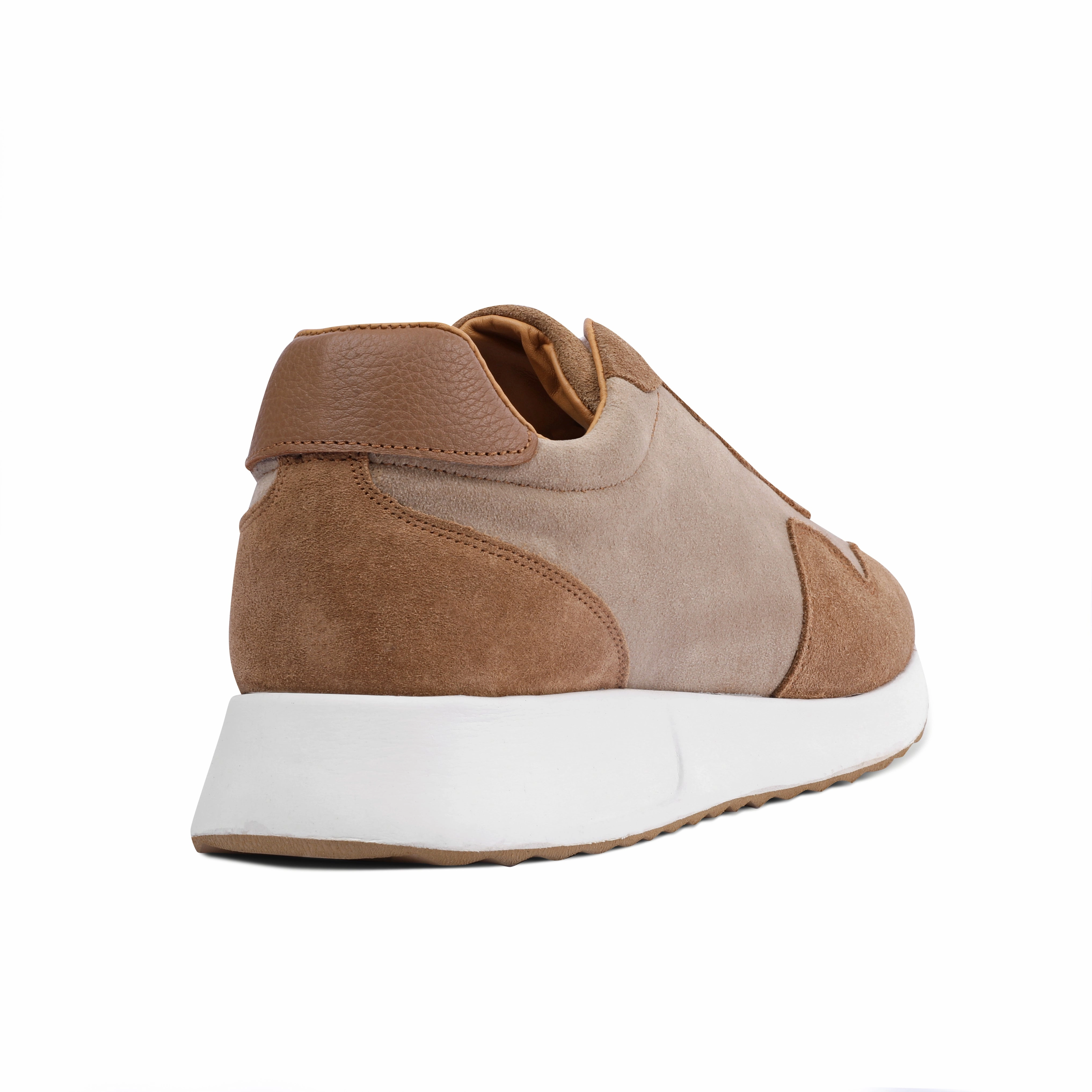 Sneaker Brands ReinforcedToe SUEDE X LEATHER EVA SOLE SNEAKERS - BEIGE