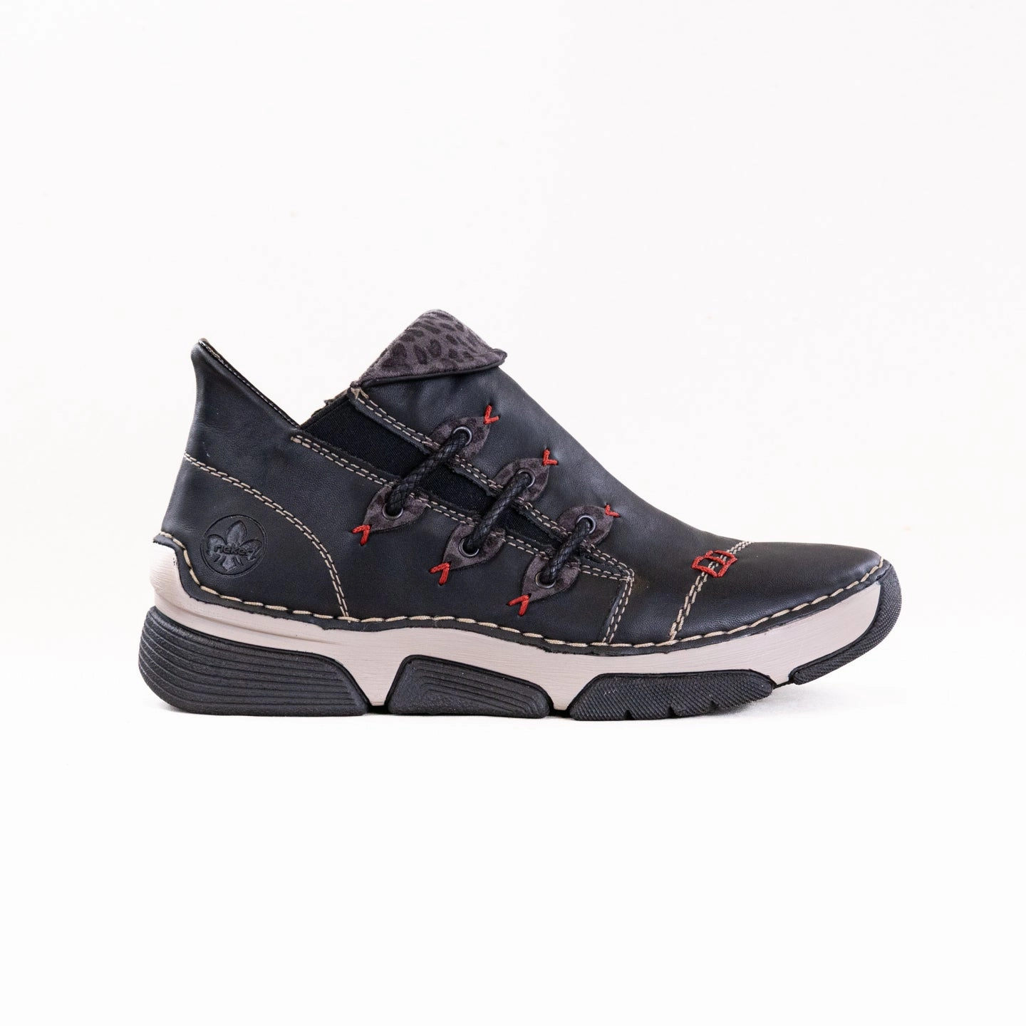 Weekend Hike Comfort Wrap Rieker Angela 83 (Women's) - Black Kombi