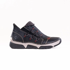 Weekend Hike Comfort Wrap Rieker Angela 83 (Women's) - Black Kombi