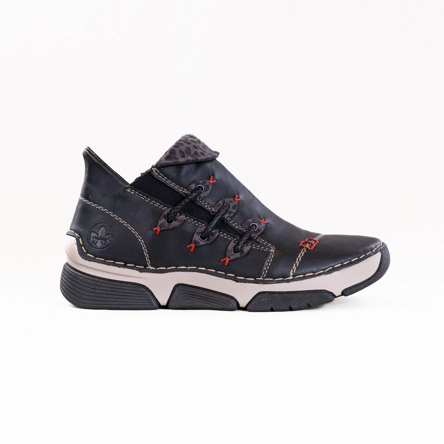 Walking Rieker Angela 83 (Women's) - Black Kombi