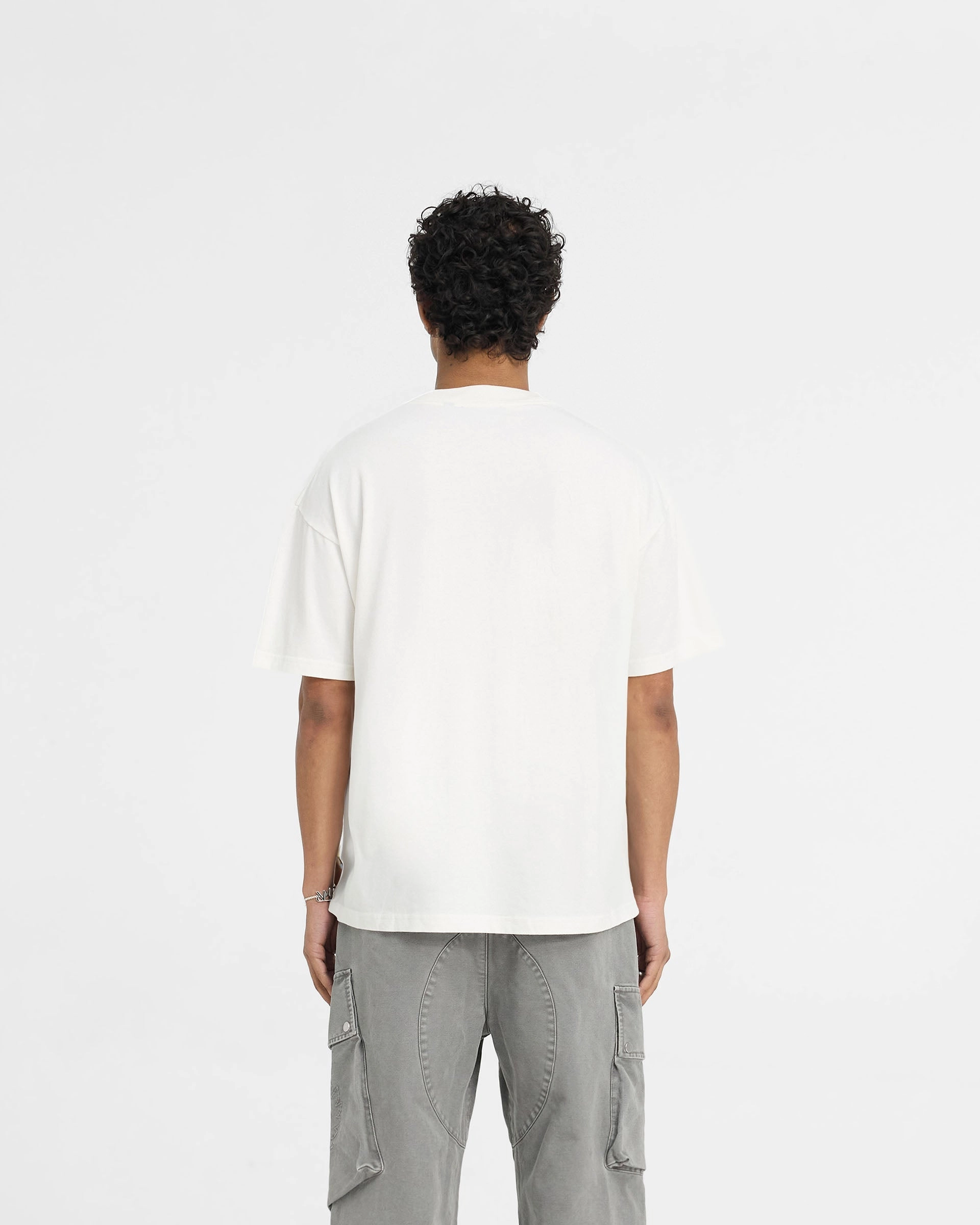 Represent X Belstaff Patch T-Shirt - Flat White Summer Ready