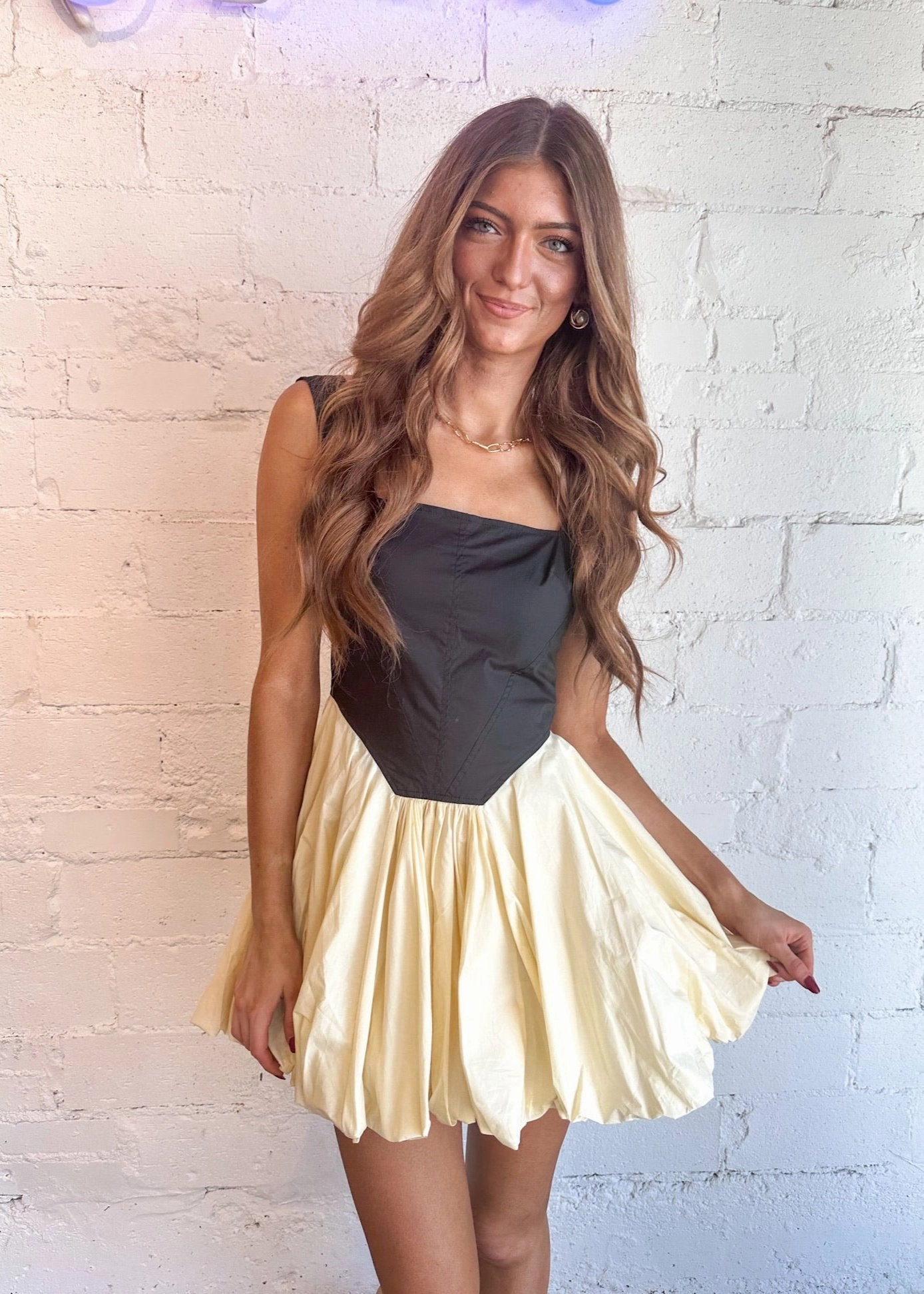 Convertible-Style Contemporary Style Bubbly Bliss Mini Dress