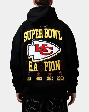 Pro Standard Kansas City Chiefs Kickoff Hoodie Black/Red MultiPocket Design Temperature Regulating Textile