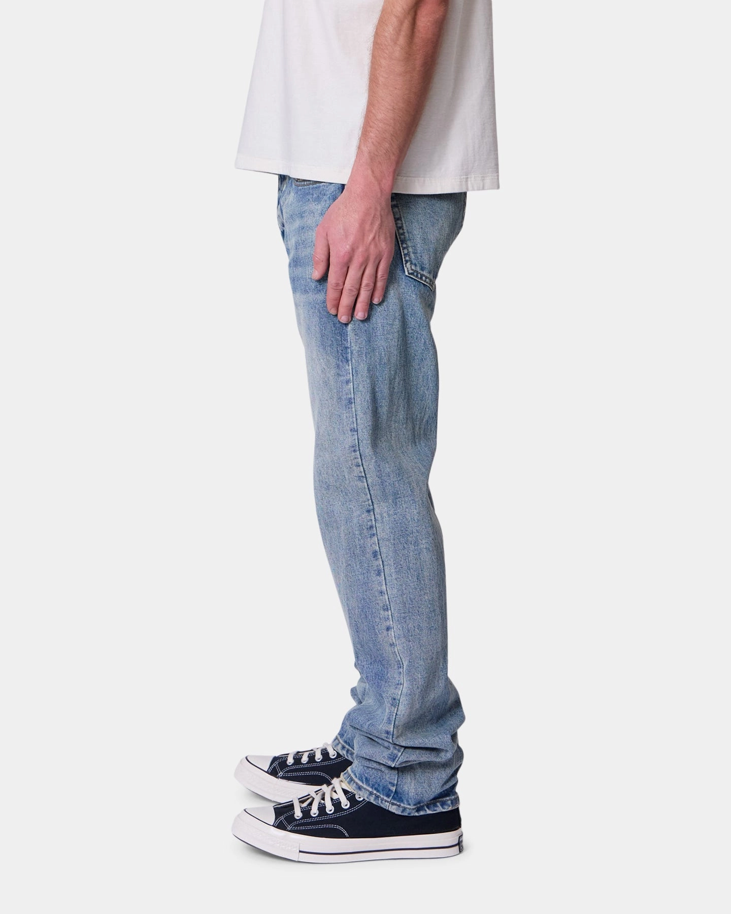 MNML Straight Jeans Medium Blue Perfect Fit