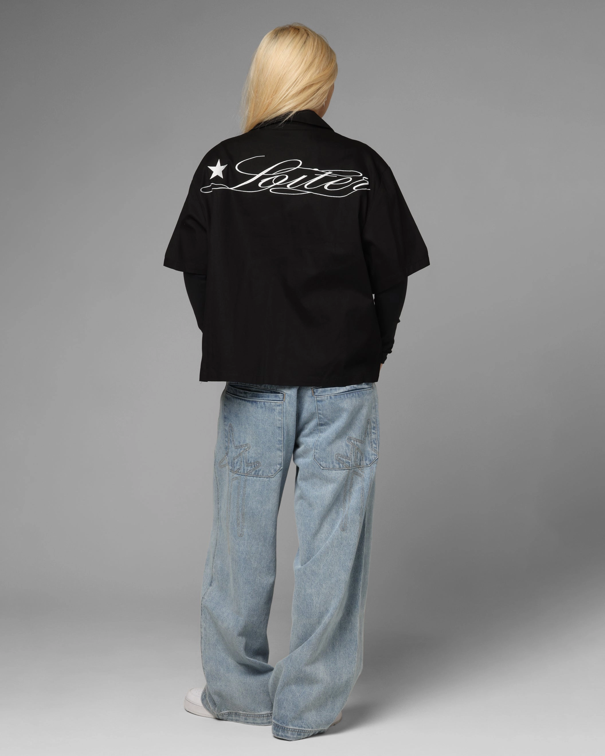 Loiter Daytona Button Up Shirt Black ZonalVentilation