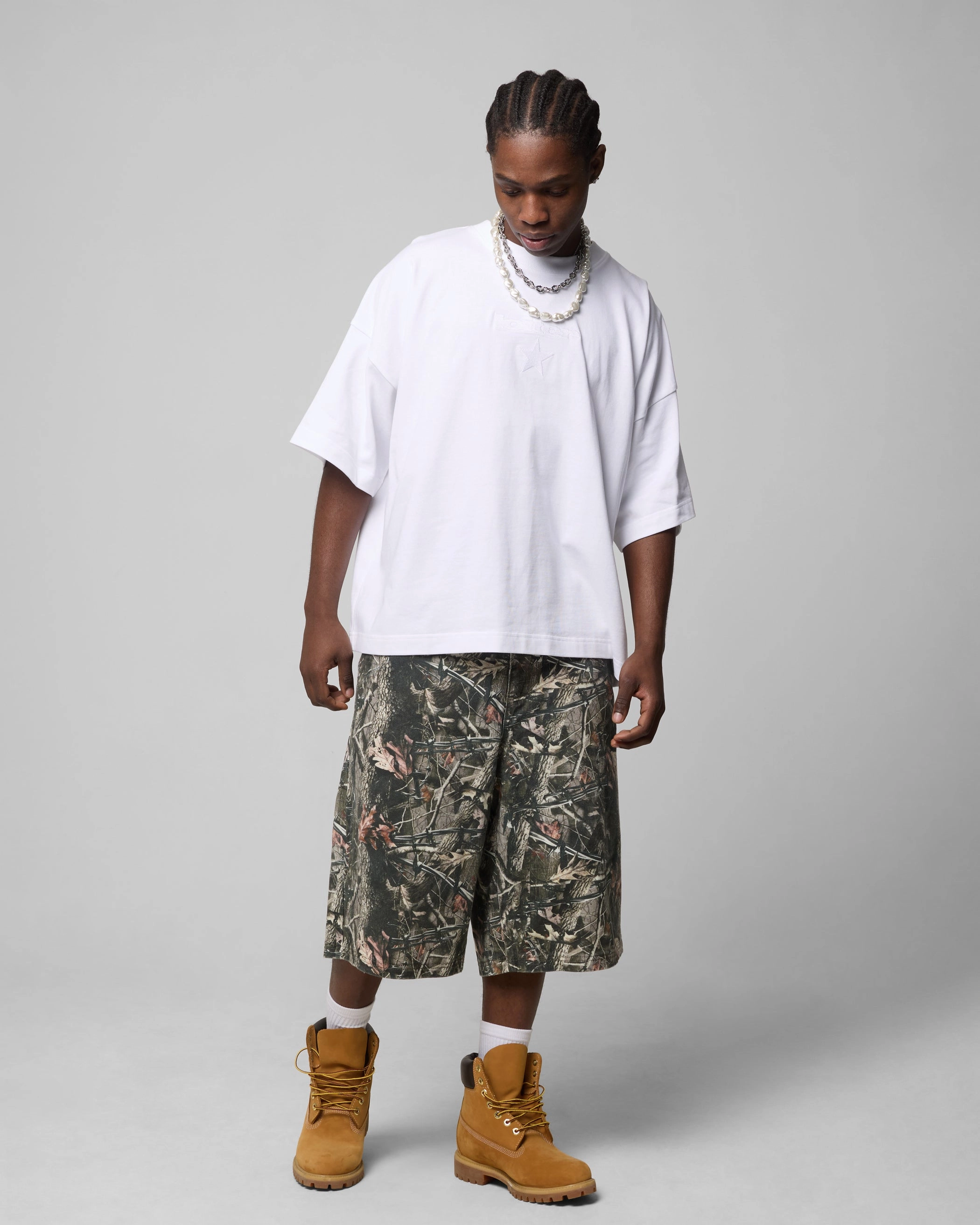 Loiter Premium Essentials Boxy T-Shirt White NonPill Surface Treatment