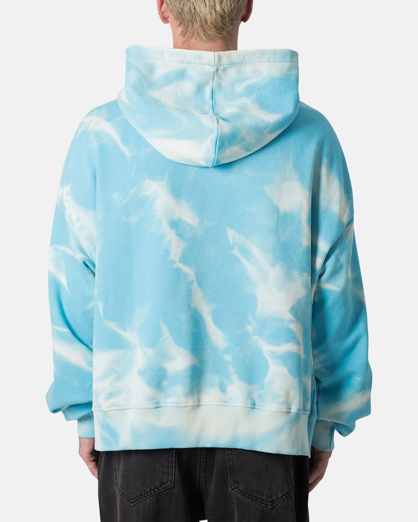Durable Fiber Blend BreathableMeshPanel MNML Plur Hoodie Blue