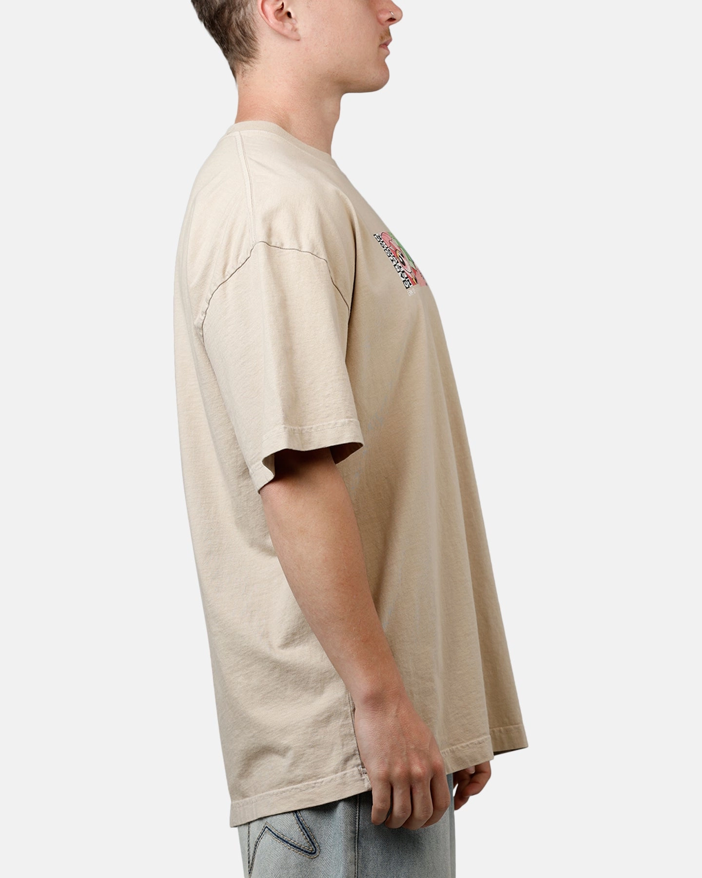 Tear Resistant Reinforcement 73 Studio X Cartoon Network The Powerpuff Girls Grail Vintage T-Shirt Stone