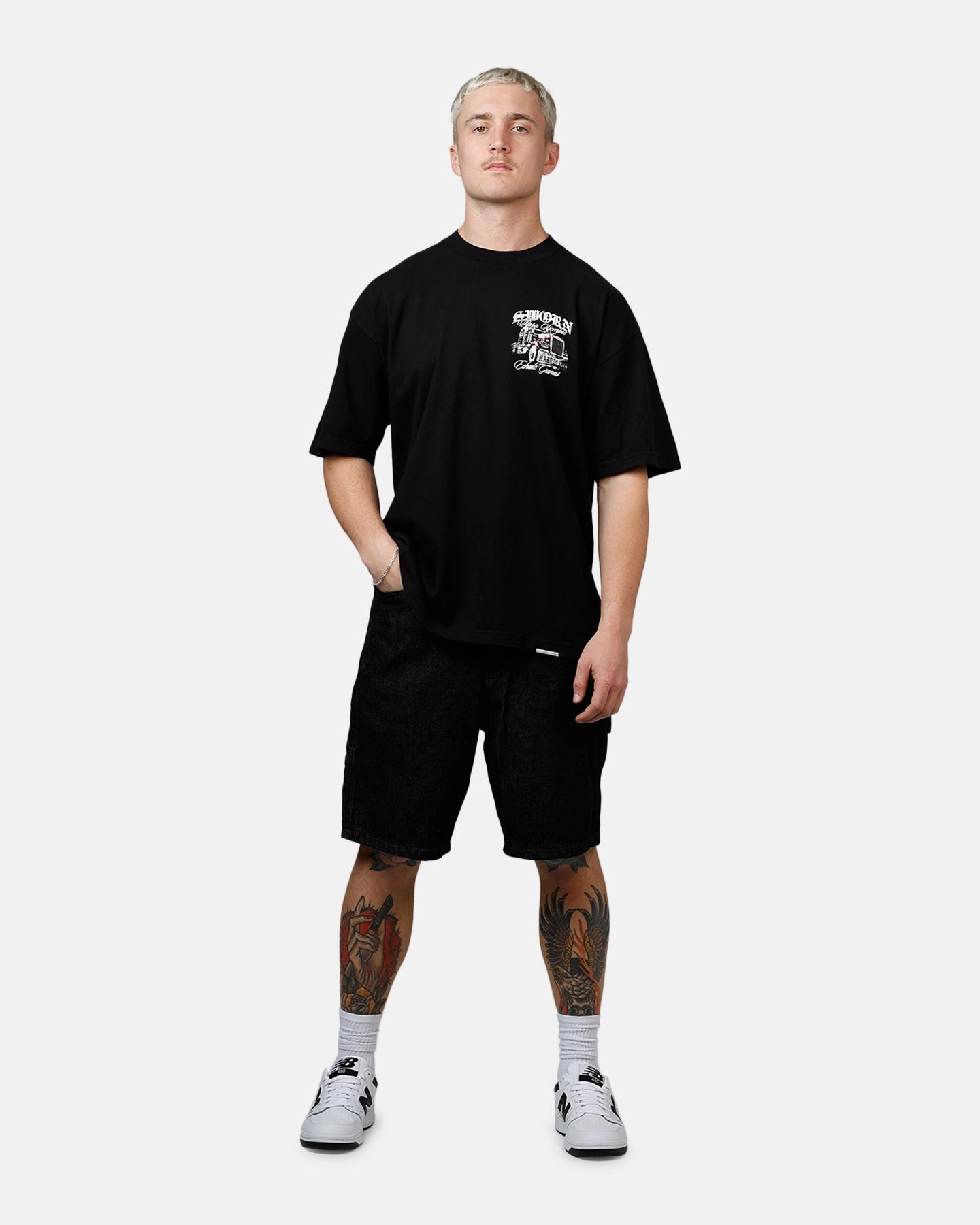 Eco Friendly Dye Process Cozy Wear Sworn To Us Con Prisa 'Outlaw Spirit' T-Shirt Black