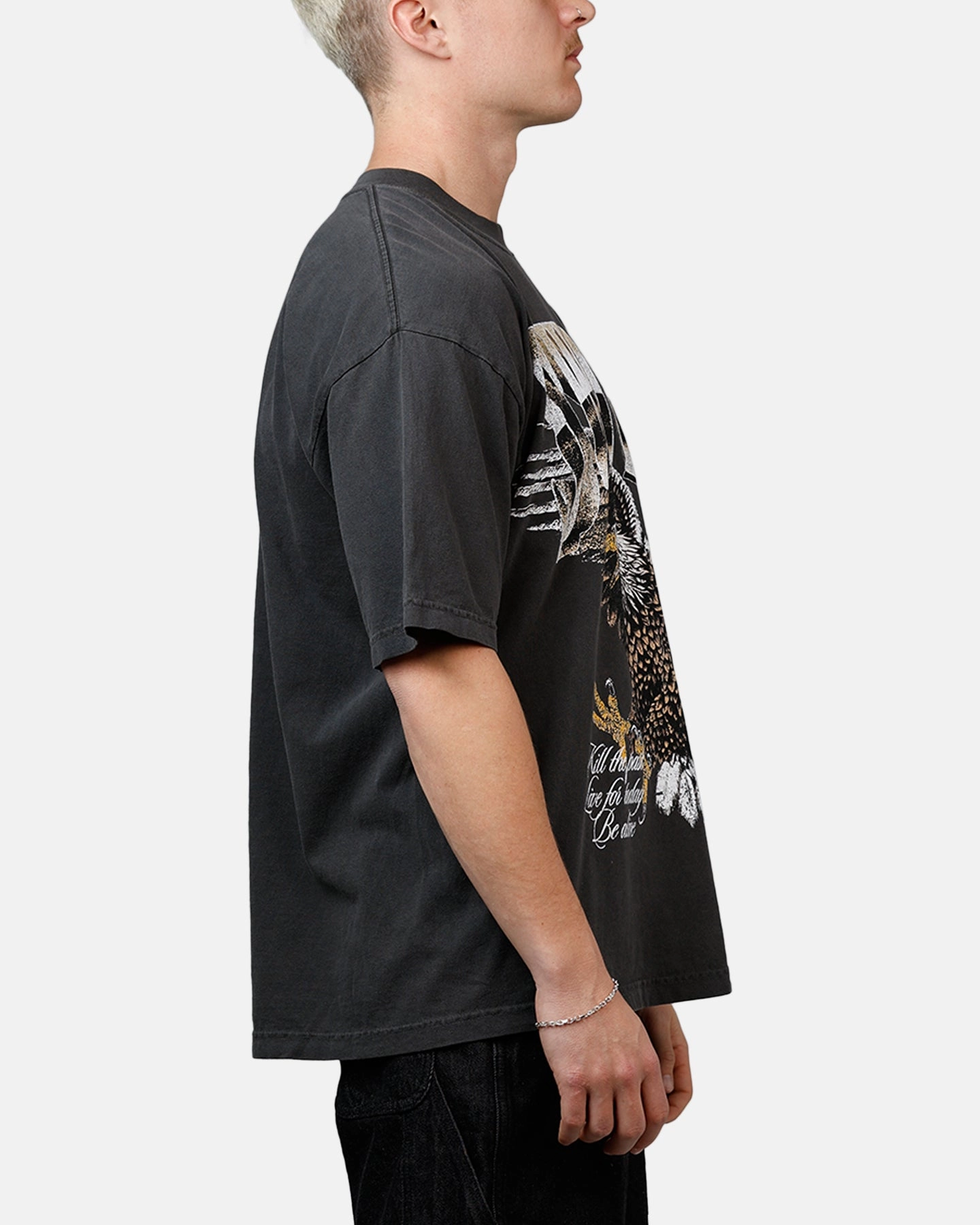 Sworn To Us Freedom 'Outlaw Spirit' T-Shirt Black Multi Panel Cut VentilatedArmholes
