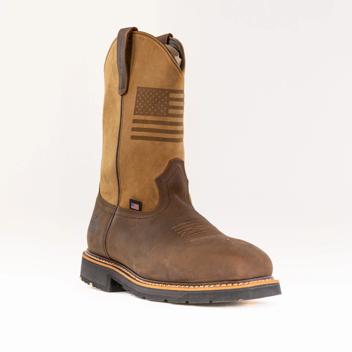 Thorogood Western Work Waterproof 11?? Safety Toe (Men's) - Crazy Horse Odor Control Treatment Lift Up