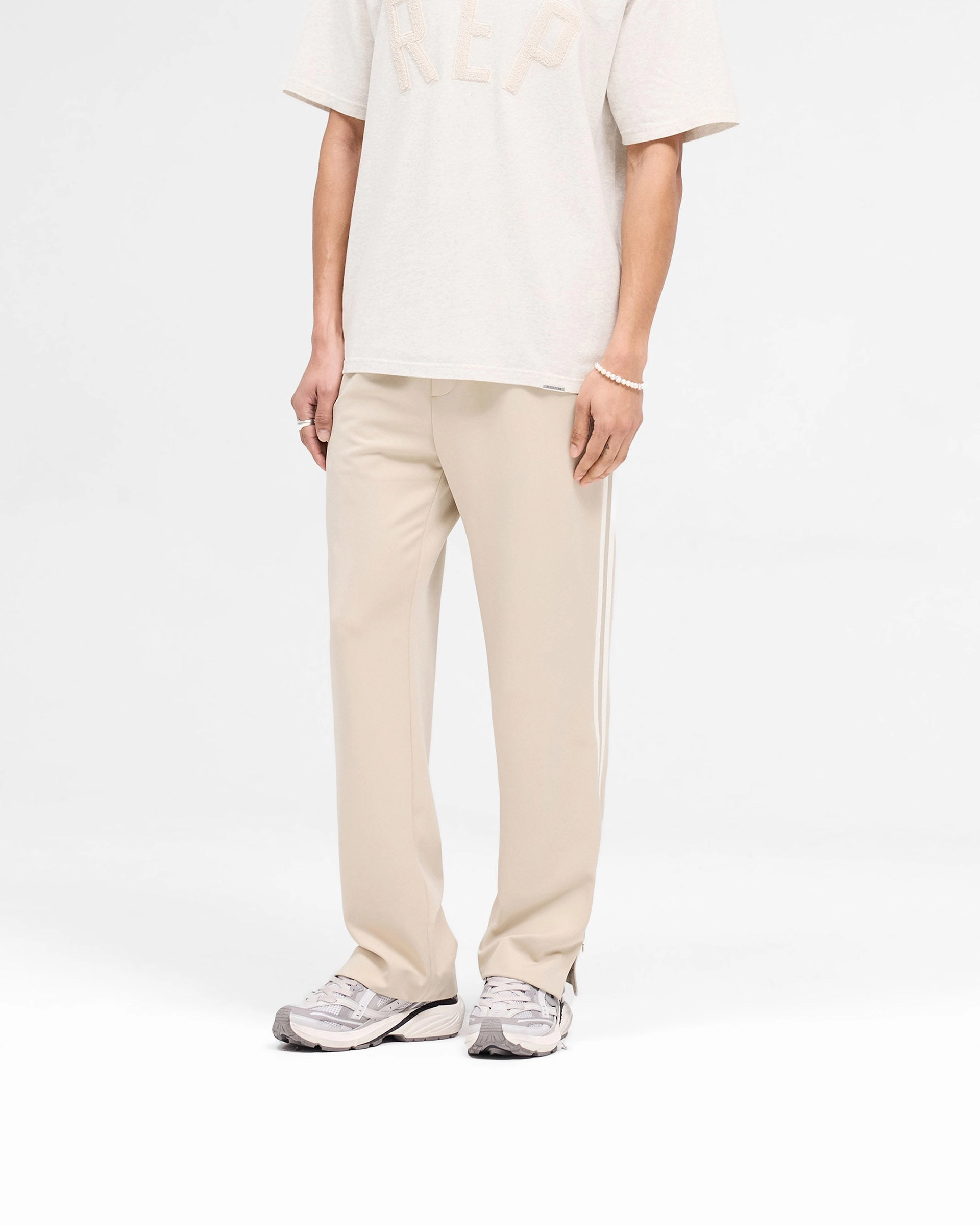 Tailored Track Pant - Stone Long Wear NoBuckleDesign