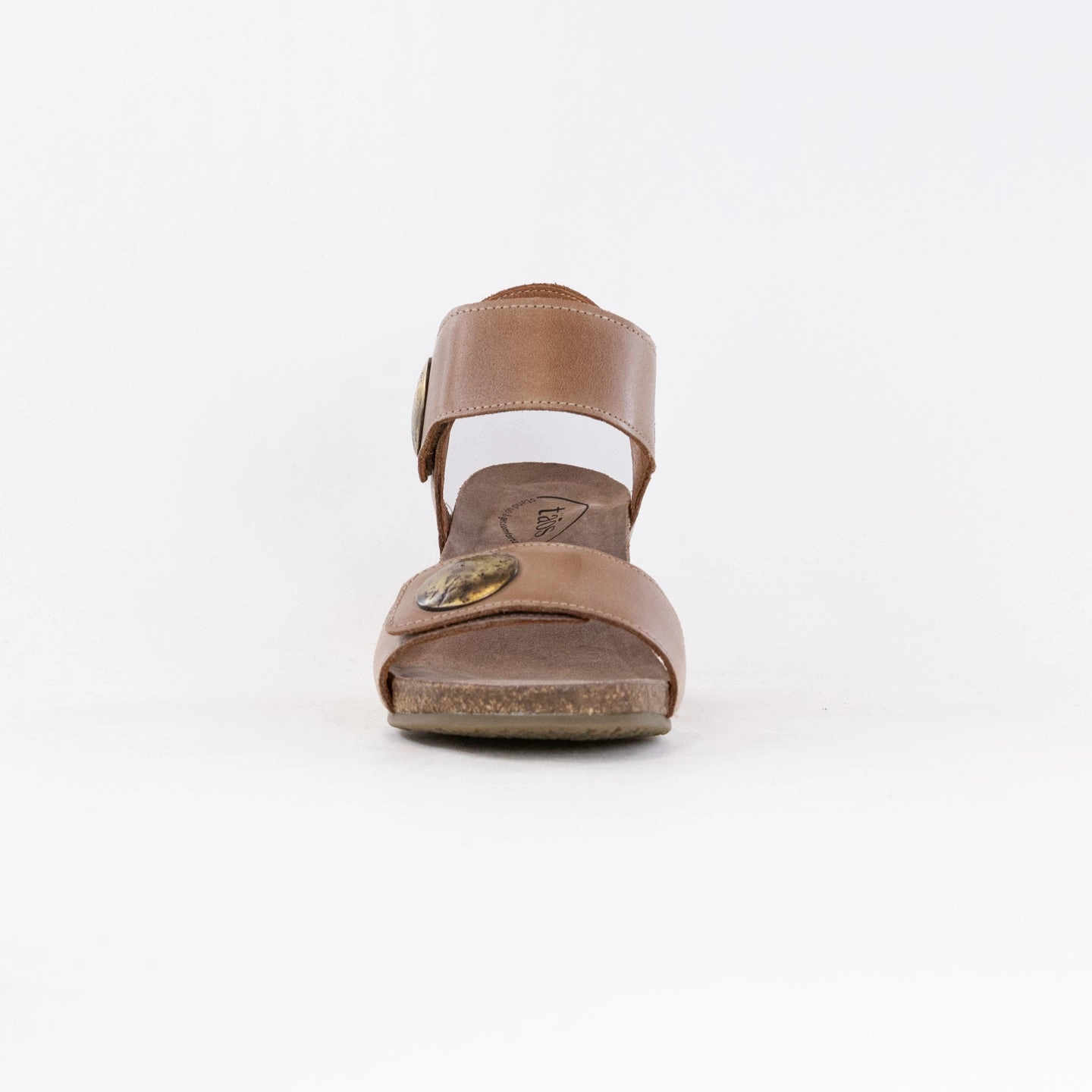 Memory foam insole Taos Carousel 3 Wedge Sandal (Women's) - Tan Leather