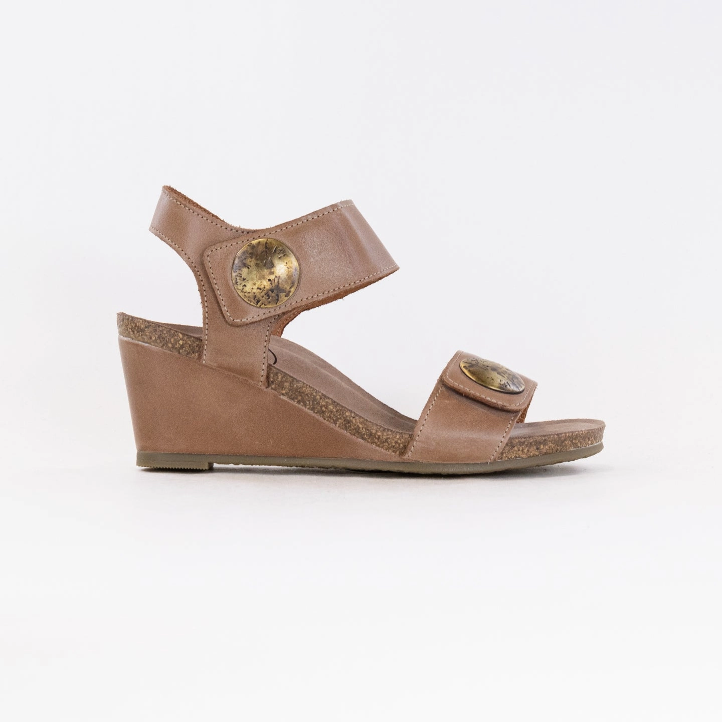 Sandal Add Ons Taos Carousel 3 Wedge Sandal (Women's) - Tan Leather