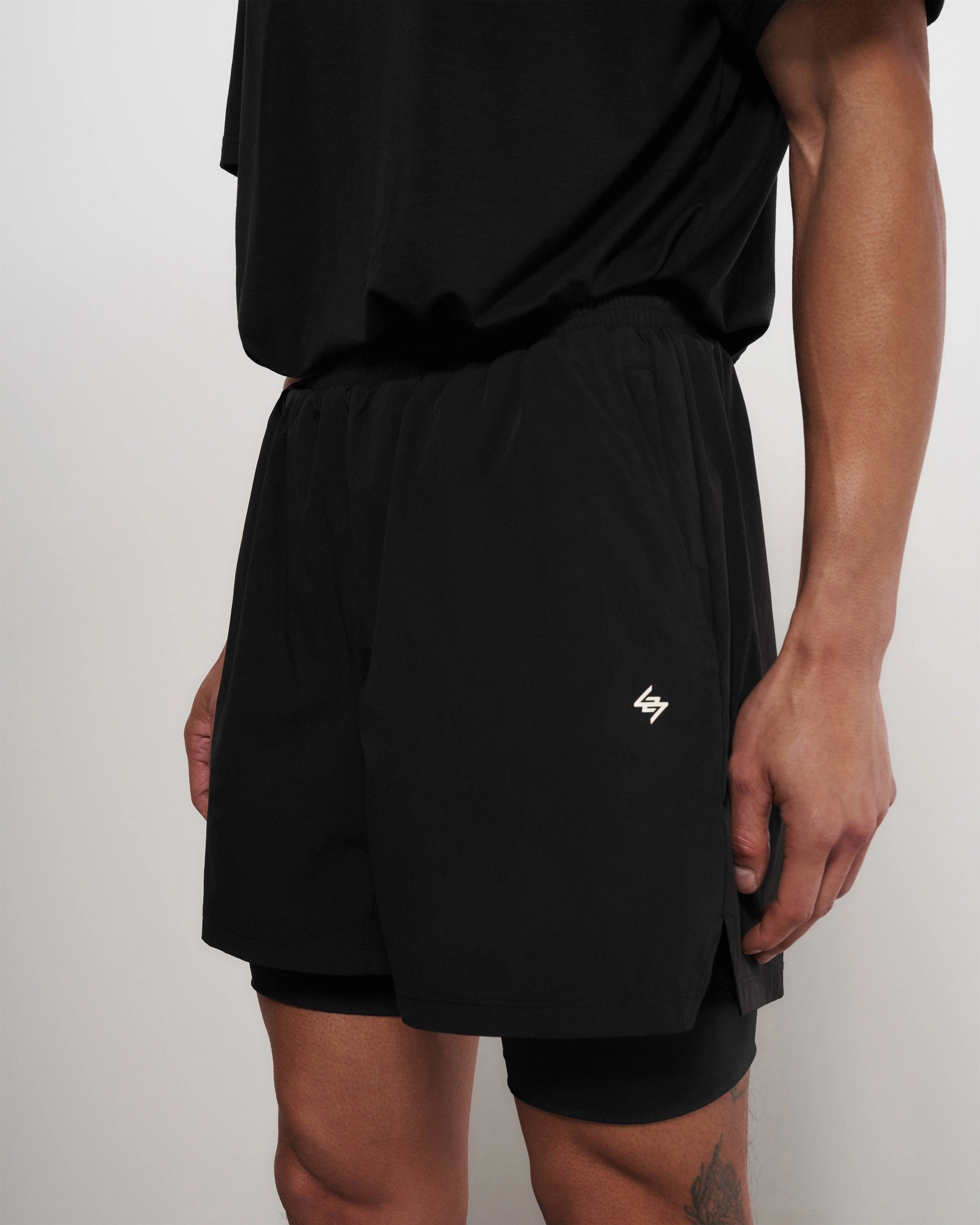 Sneakers Team 247 2-In-1 Shorts - Black