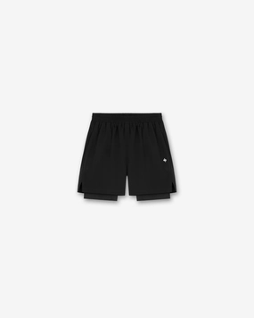 Wind Resistant Panels Team 247 2-In-1 Shorts - Black