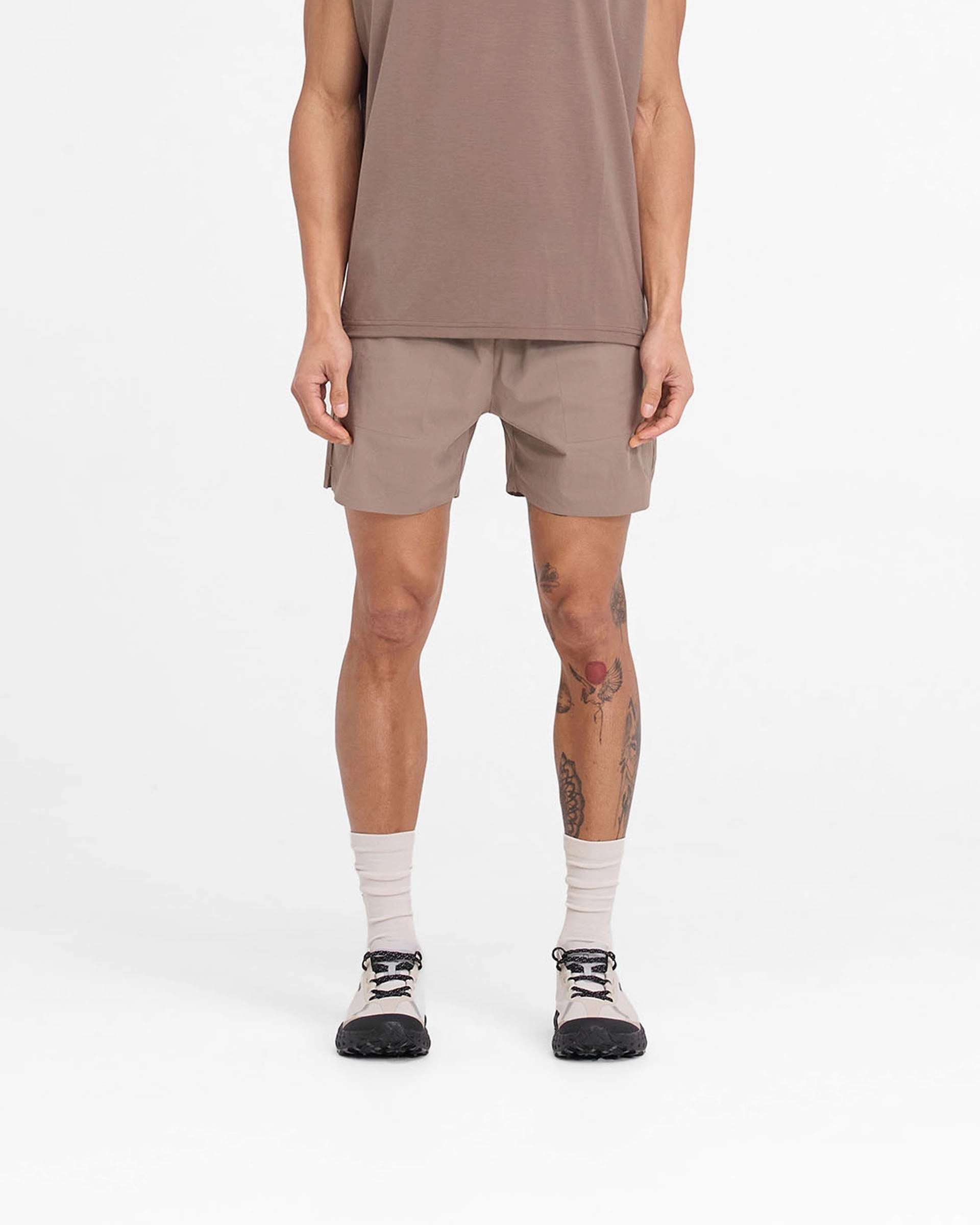 Anti - odor Team 247 Fused Shorts - Umber
