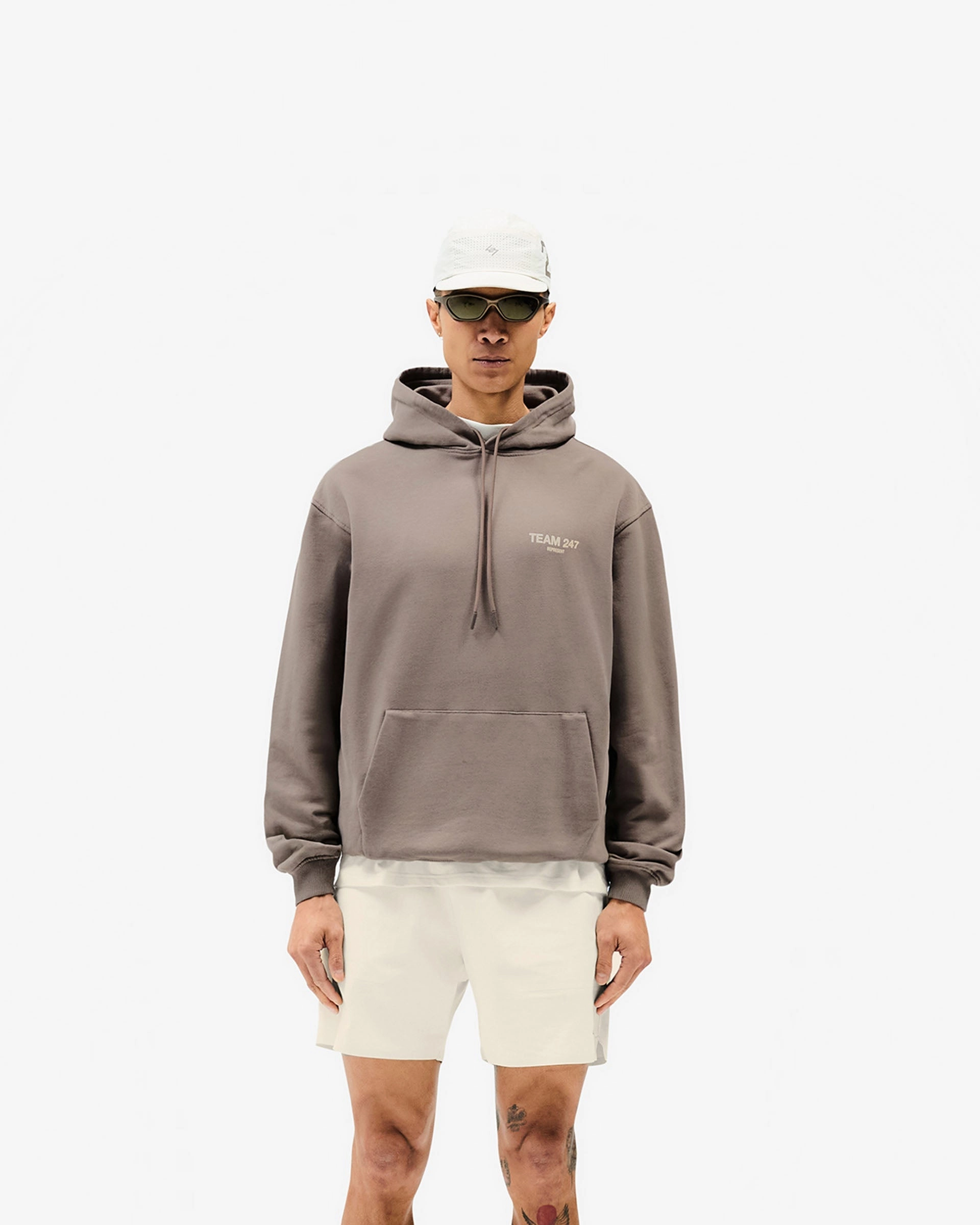 Team 247 Oversized Hoodie - Earth Lightweight Midlayer Option