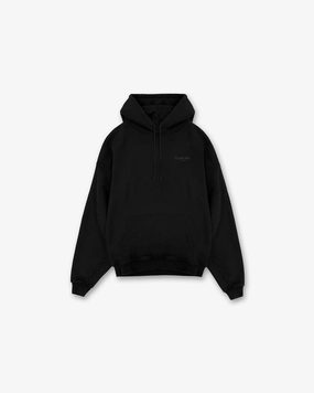 Personalized Style Feathery accents Team 247 Oversized Hoodie - Matte Black