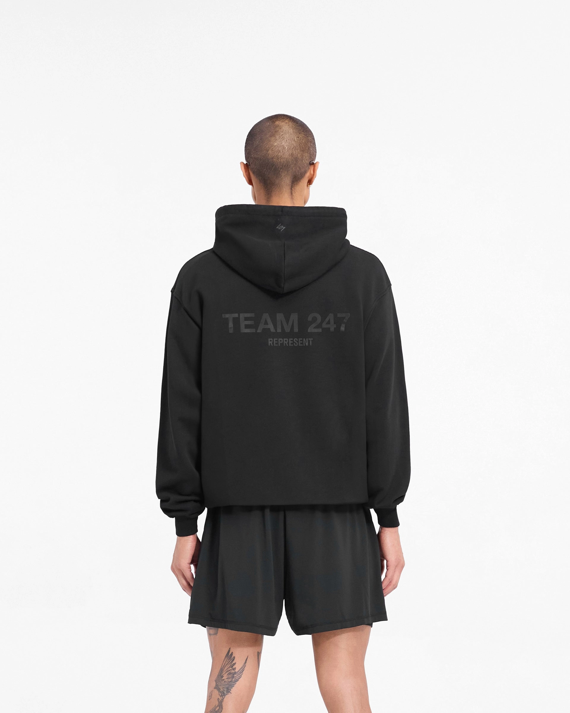 Sport Layers Team 247 Oversized Hoodie - Matte Black