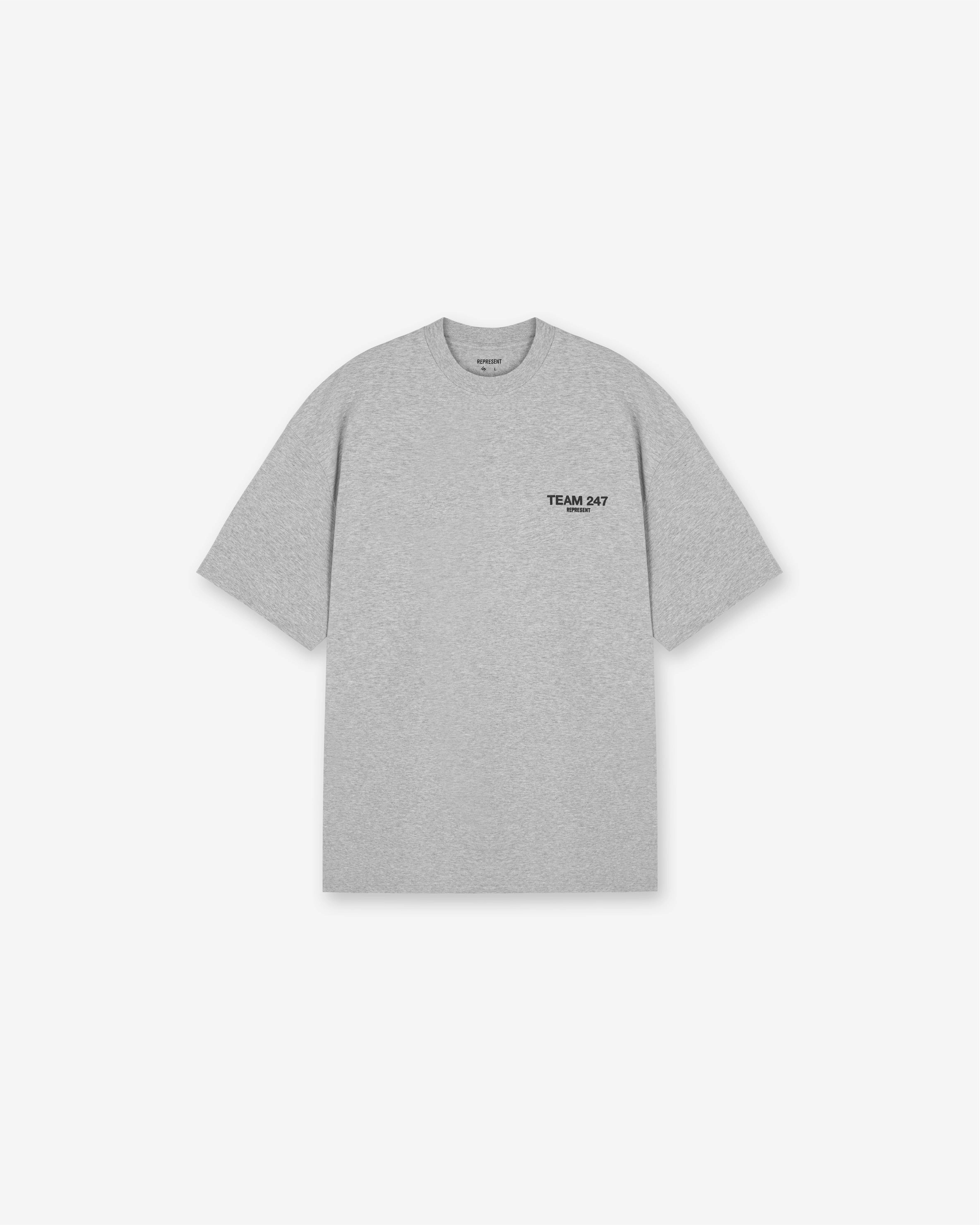 Slim Fit Design Team 247 Oversized T-Shirt - Ash Grey