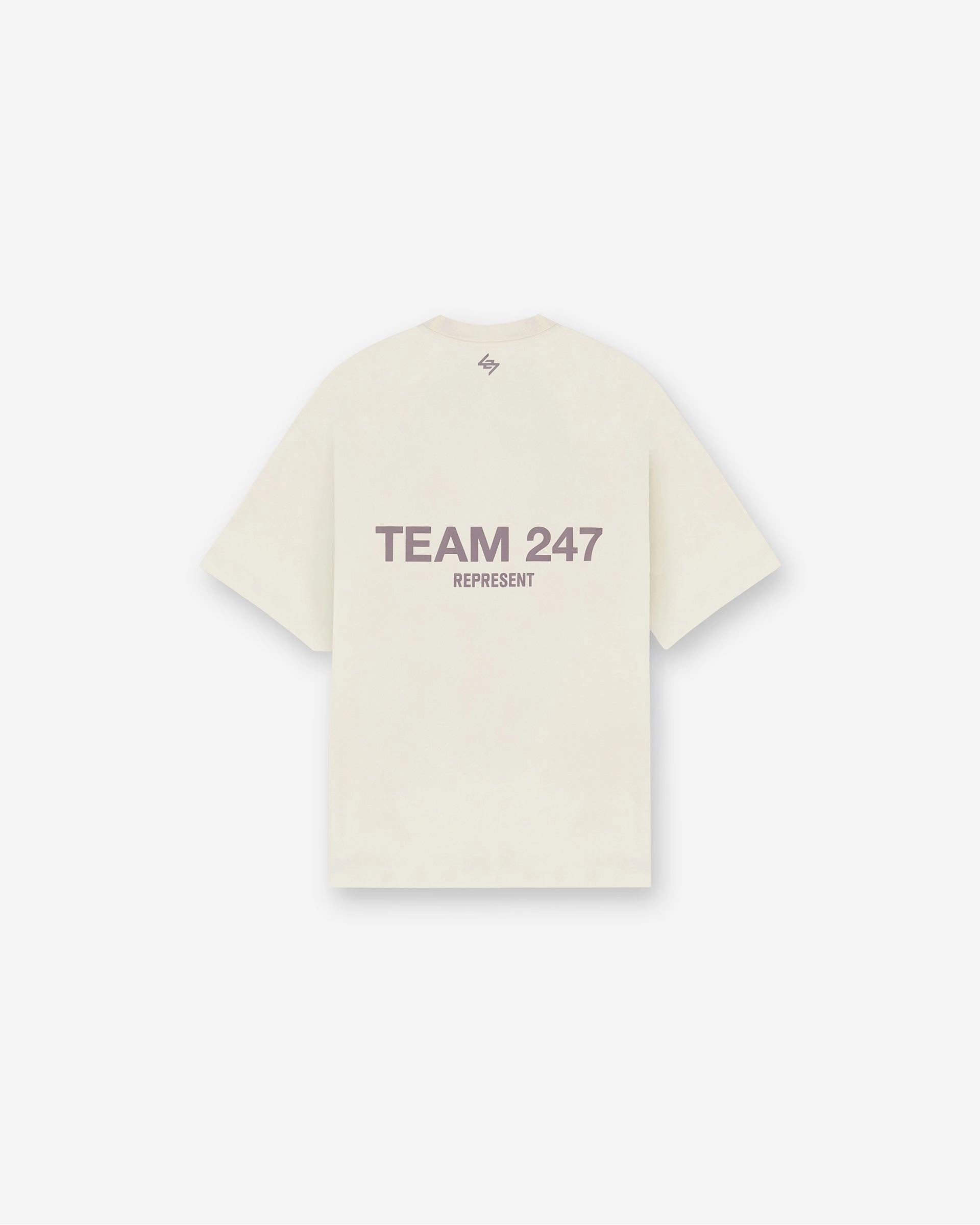 Team 247 Oversized T-Shirt - Cream Ethically Sourced Material Daily Comfort Style