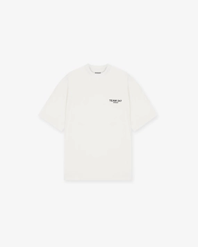 Movie Night Team 247 Oversized T-Shirt - Flat White