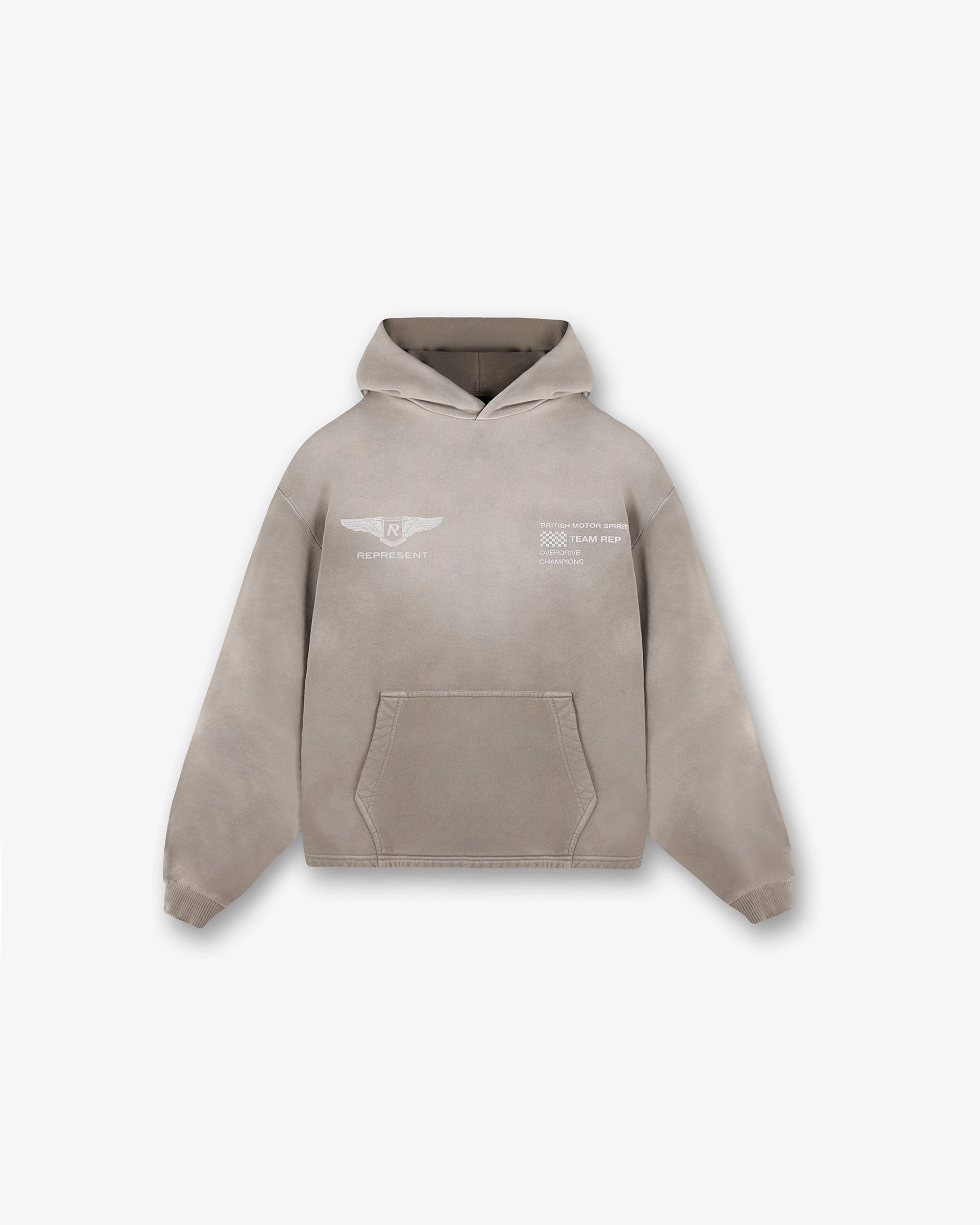 Team Rep Hoodie - Dark Taupe Masculine style