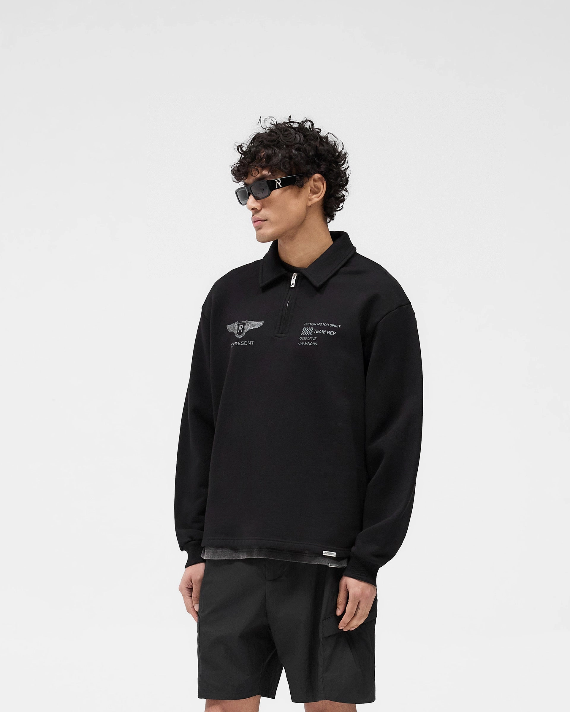 Tagless Design Team Rep Quarter Zip - Jet Black