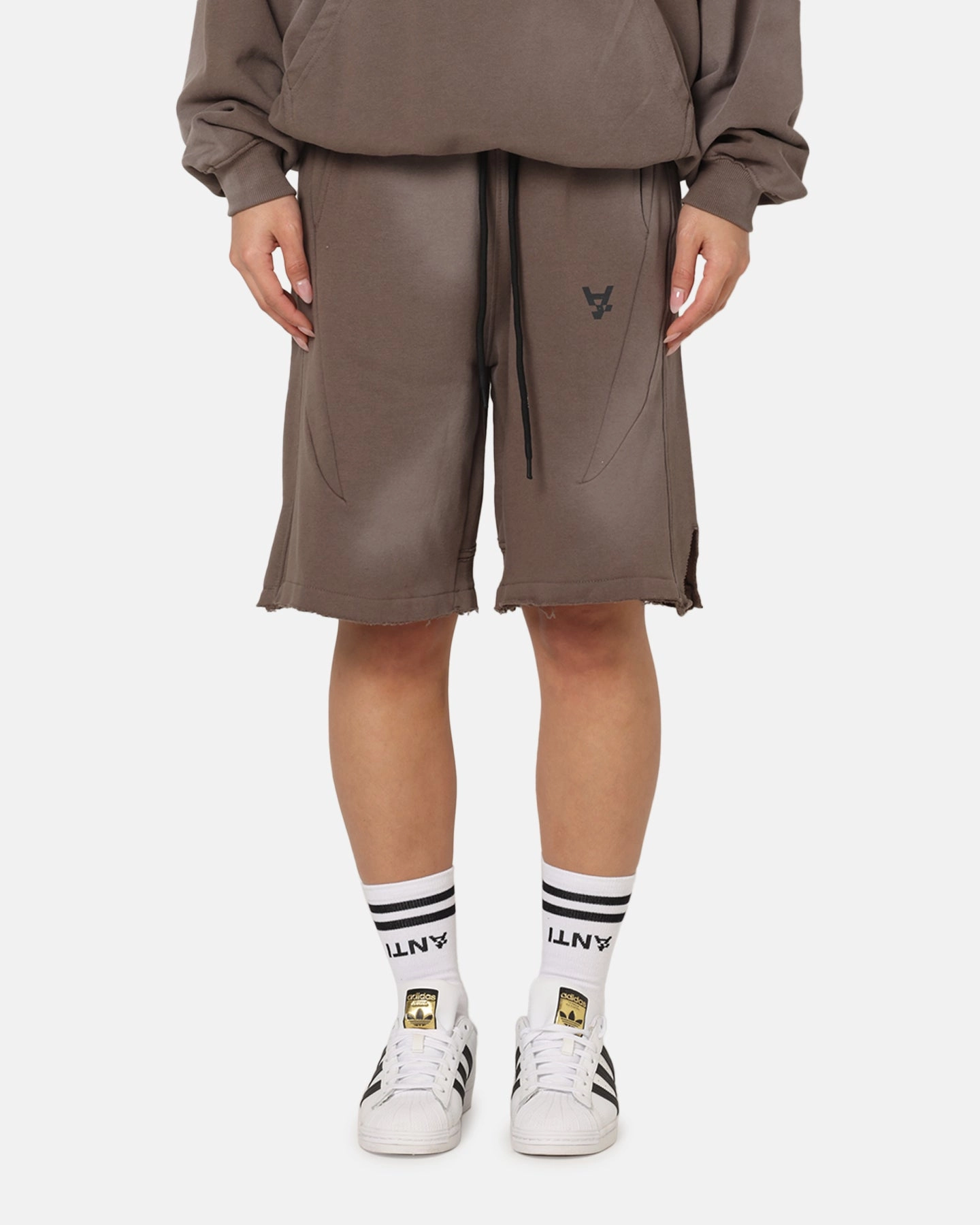 The Anti Order Apocalypse Sweat Shorts Sunfade Brown All Season