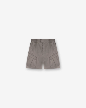 Wind Resistant Material Tech Cargo Short - Mid Grey