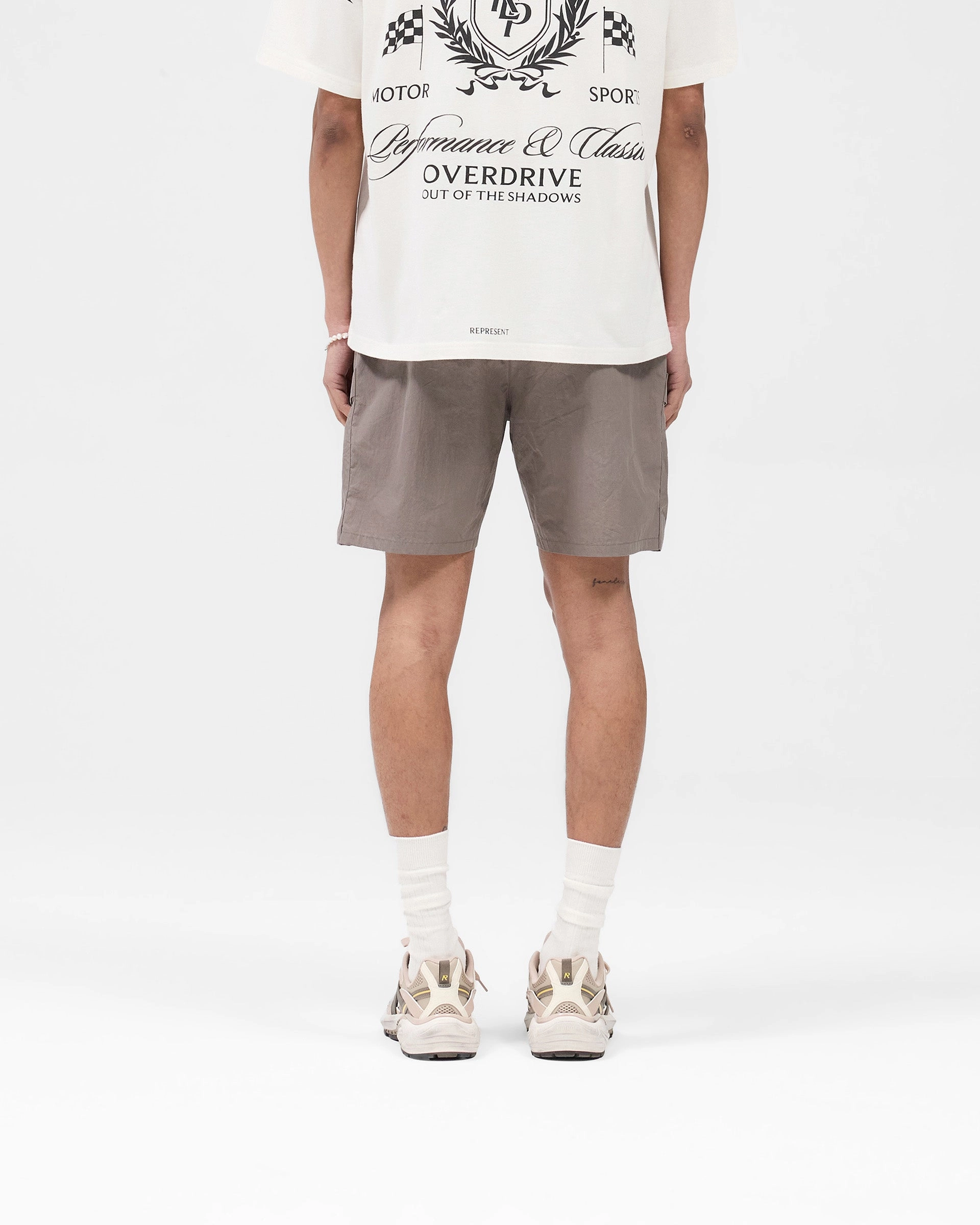 Tech Cargo Short - Mid Grey Roomy Comfort Colorfast Treatment