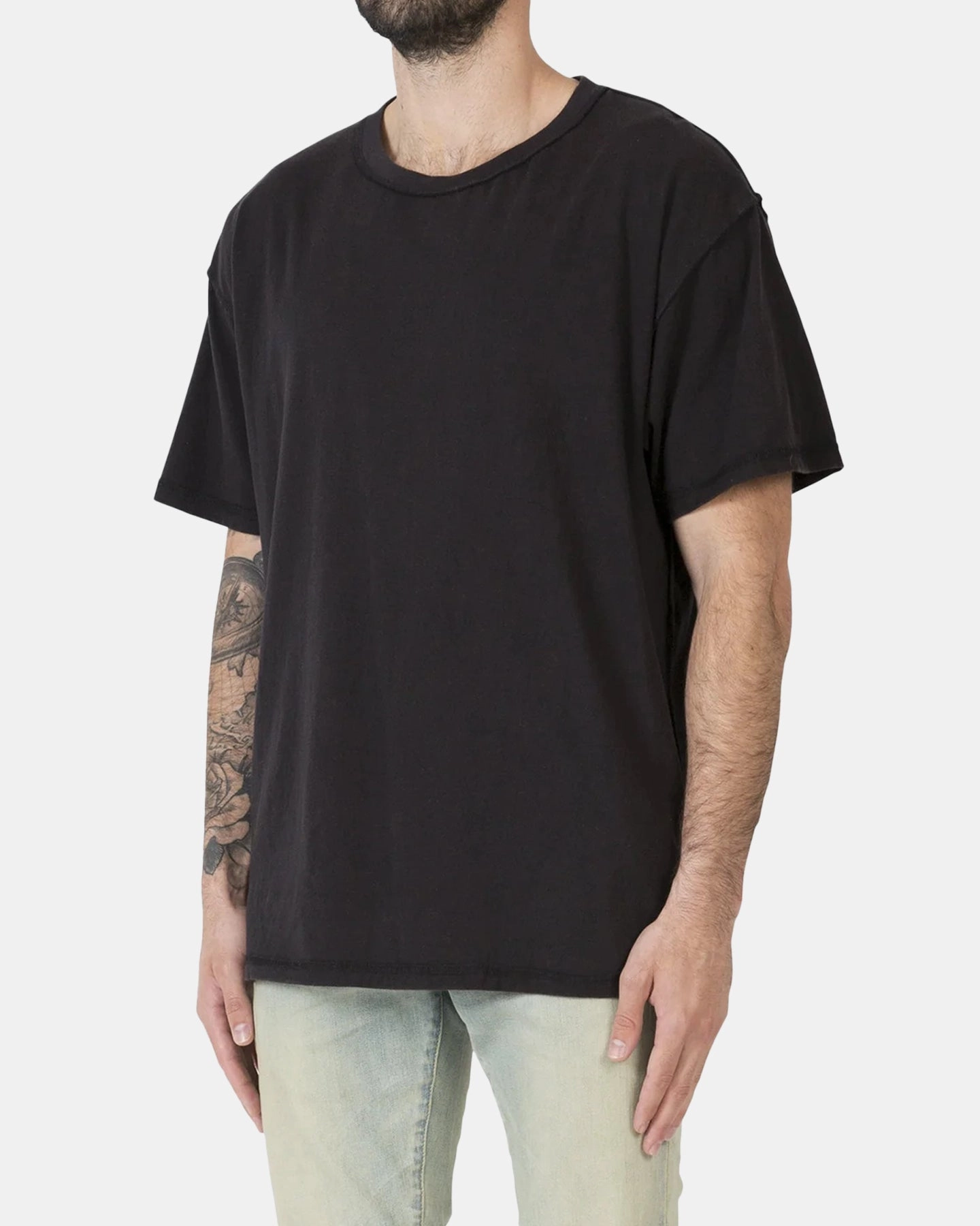 MultiPanelBreathability MNML Inside Out T-Shirt Black