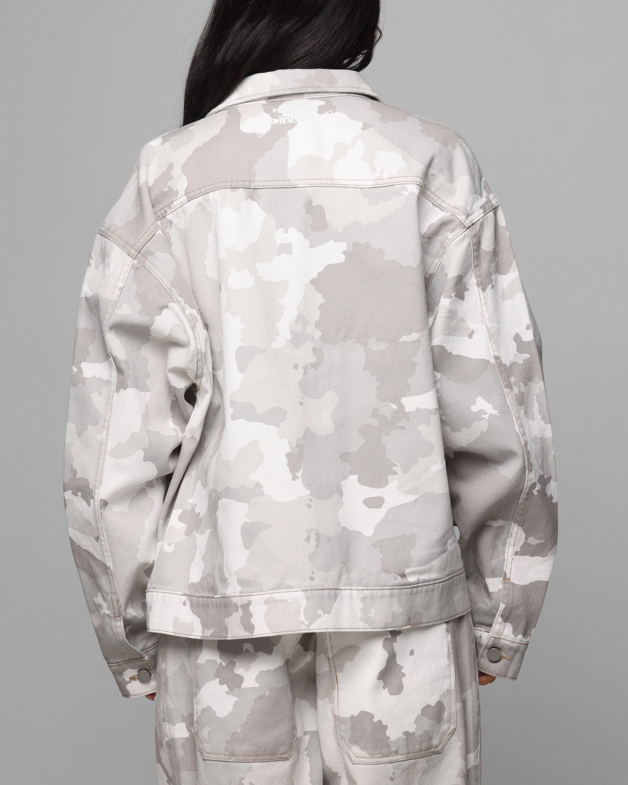 Crisp Layer Loiter Prestige Denim Jacket Snow Camo