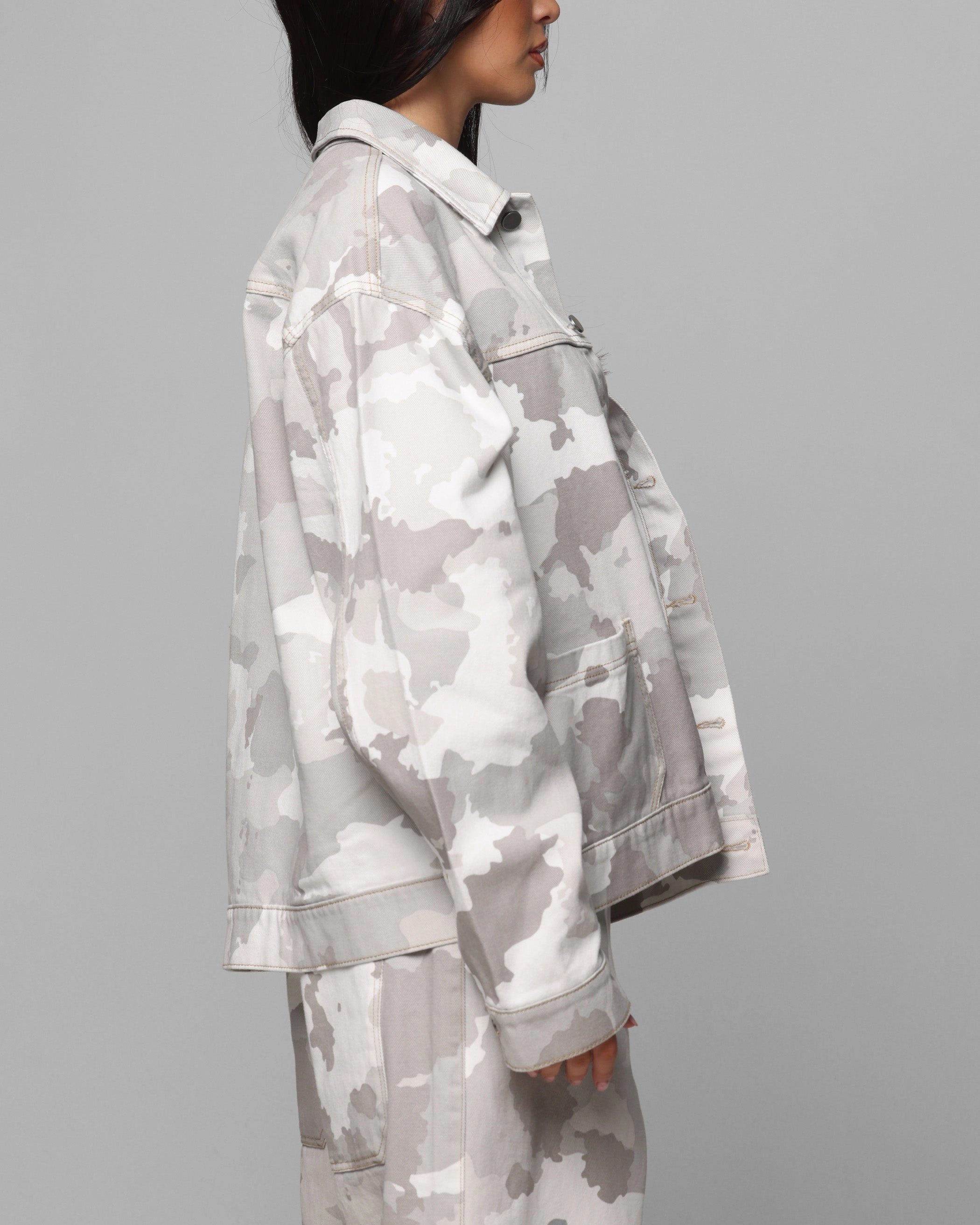 Wind Resistant Coating Loiter Prestige Denim Jacket Snow Camo