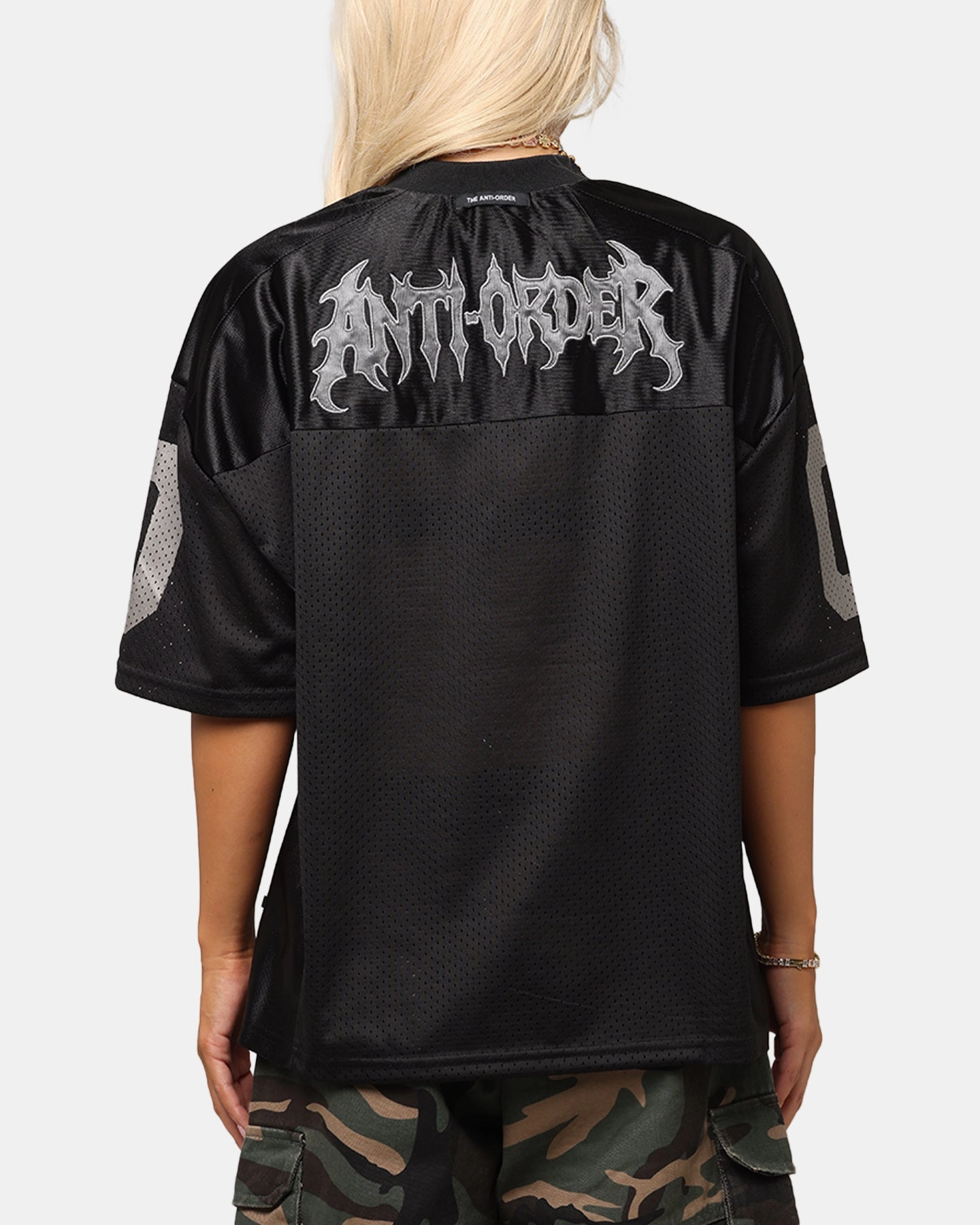 The Anti Order Sparta Mesh Team Jersey Black/Grey Comfortable Look