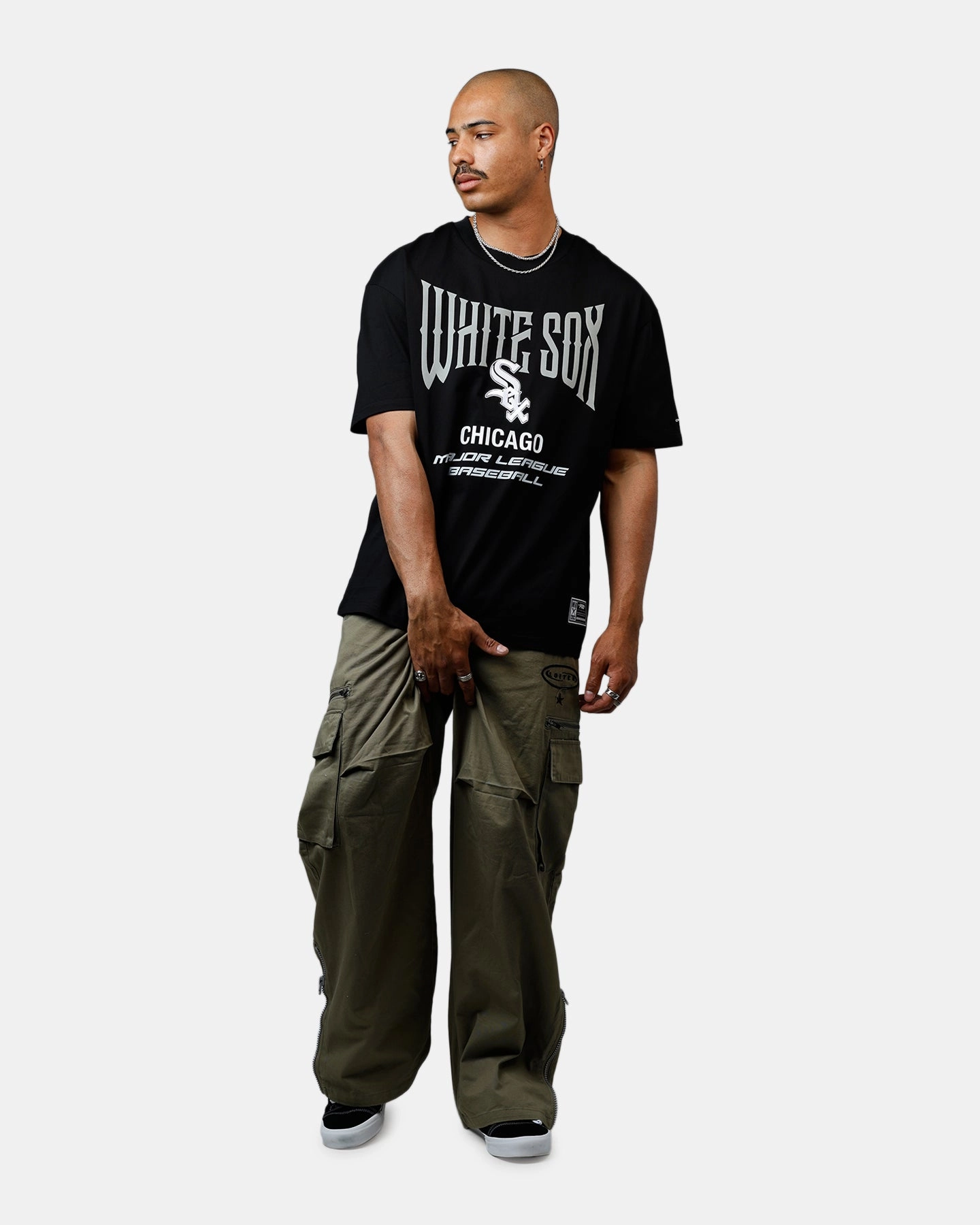 Pro Standard Chicago White Sox City Tour 2.0 T-Shirt Black VentilatedMeshPaneling