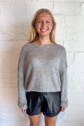 Side Eye Oversized Sweater Multi Layer Weaving Airy Feel