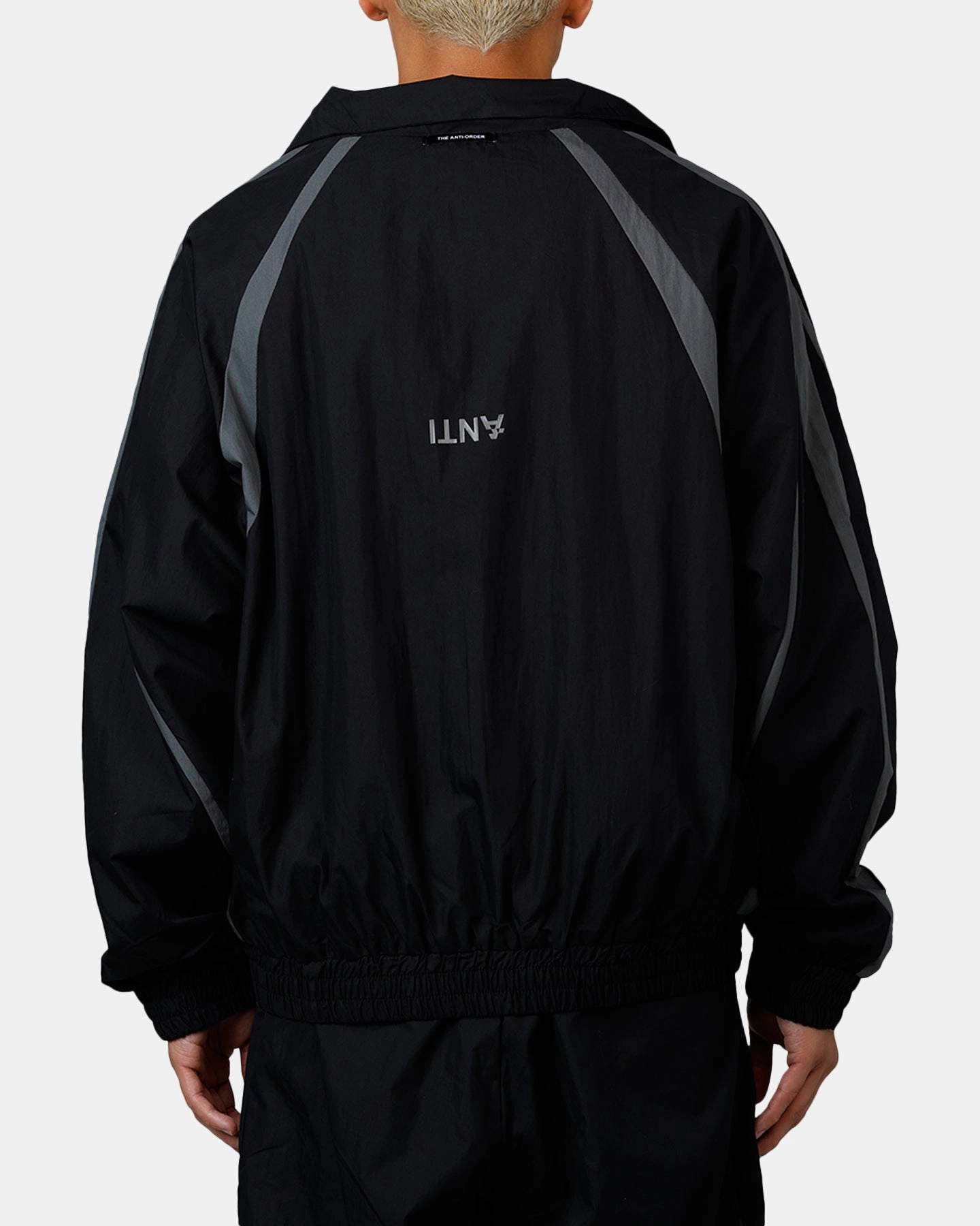 The Anti Order Acolyte Windbreaker Jacket Black/Grey Houndstooth Print WeatherproofCoating