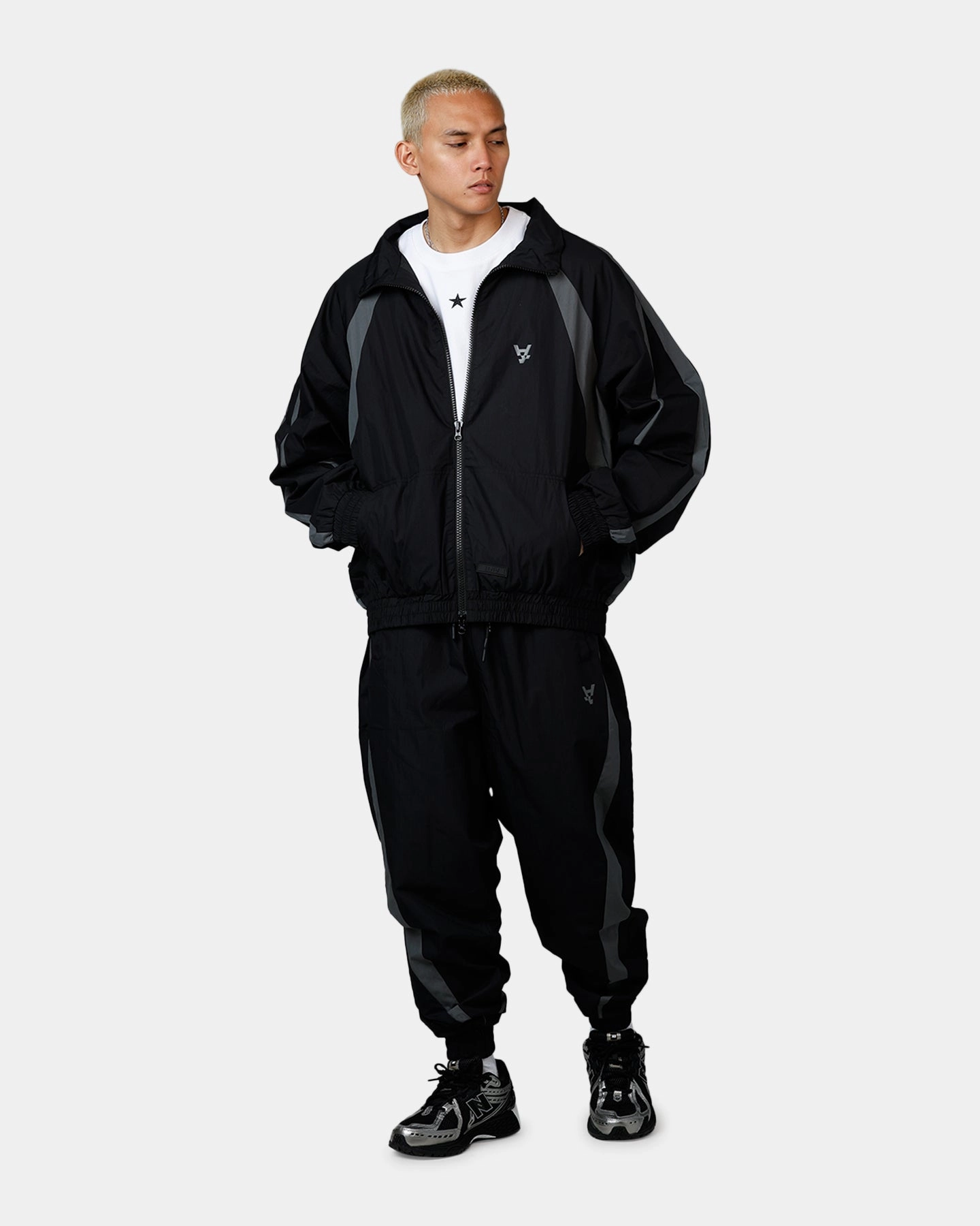 Daily Commute Wear The Anti Order Acolyte Windbreaker Jacket Black/Grey