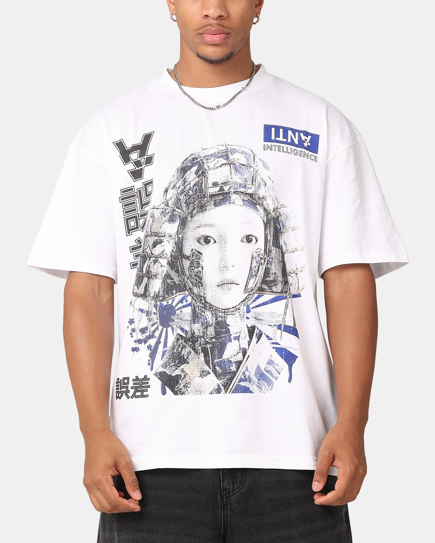 The Anti Order Anti Intelligence Drop T-Shirt White MinimalistStyle LongLastingDurability