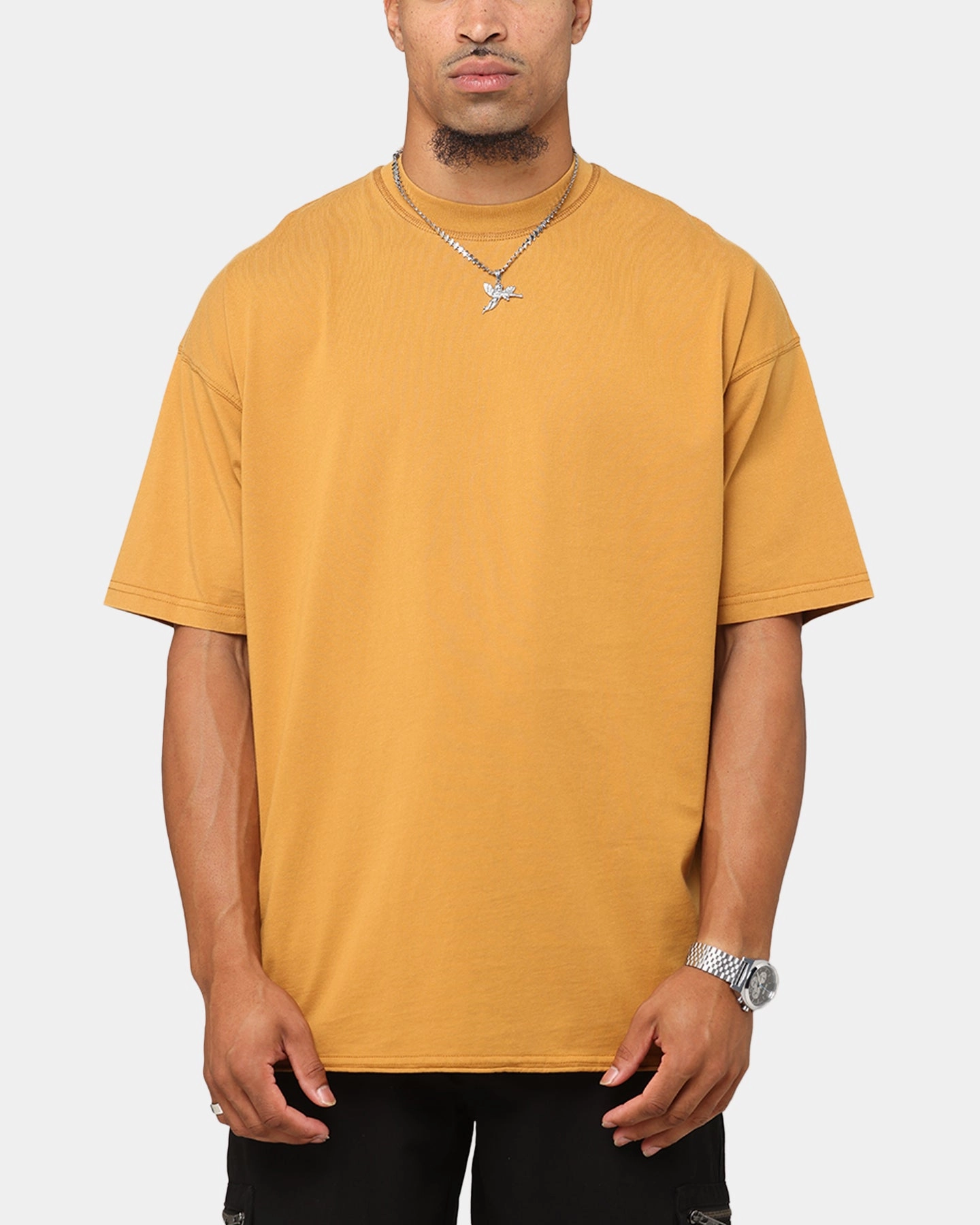 The Anti Order Architype Boxy T-Shirt Mustard Thermal Insulation Tech ThermalLining