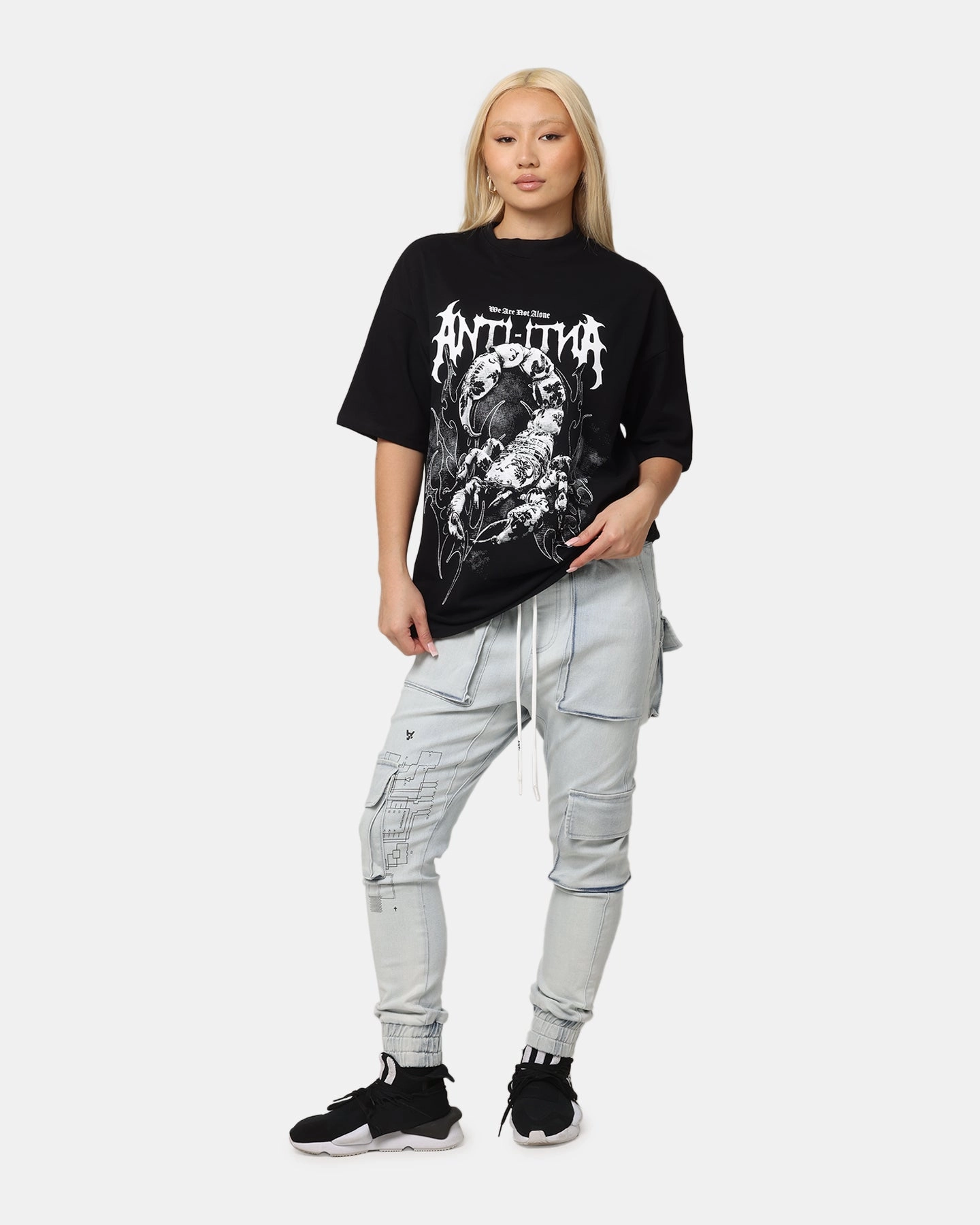 Fashionable Look The Anti Order Blueprint Denim Joggers Superwash Blue