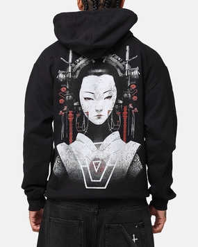The Anti Order Geisha Hoodie Black Durable Reinforced Elbows Reflective Detailing