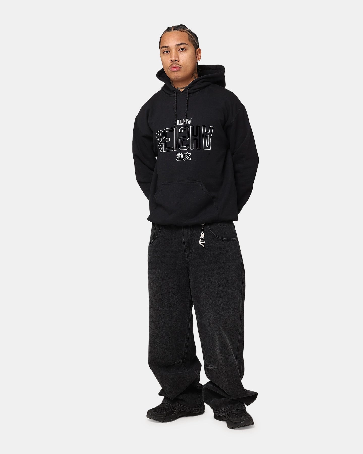 The Anti Order Geisha Hoodie Black OversizedFit