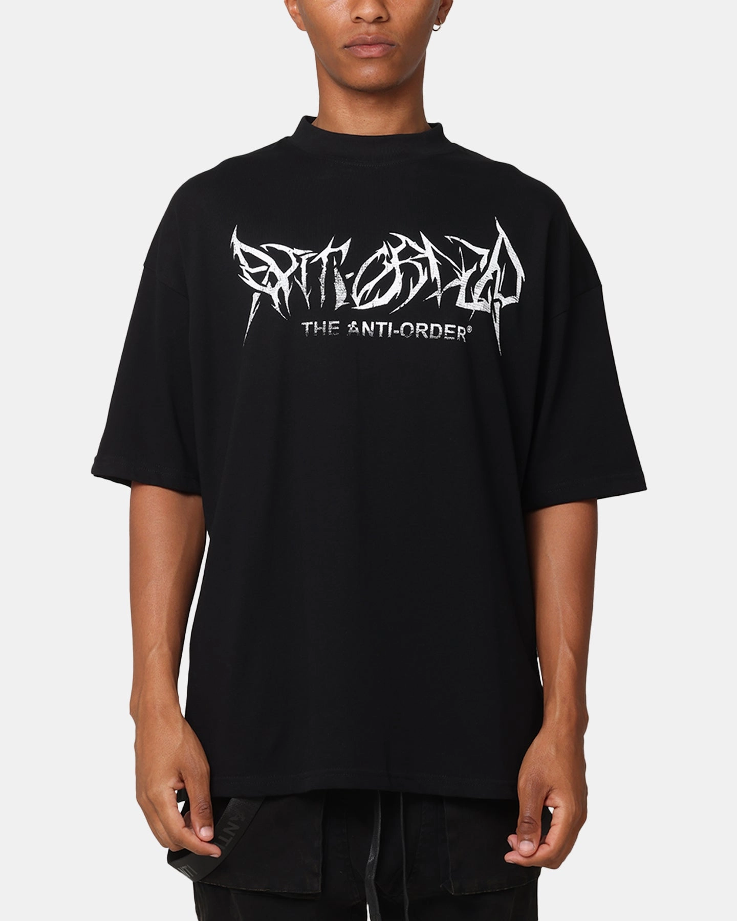 The Anti Order GHXST Mock Neck T-Shirt Black Resilient Elasticity