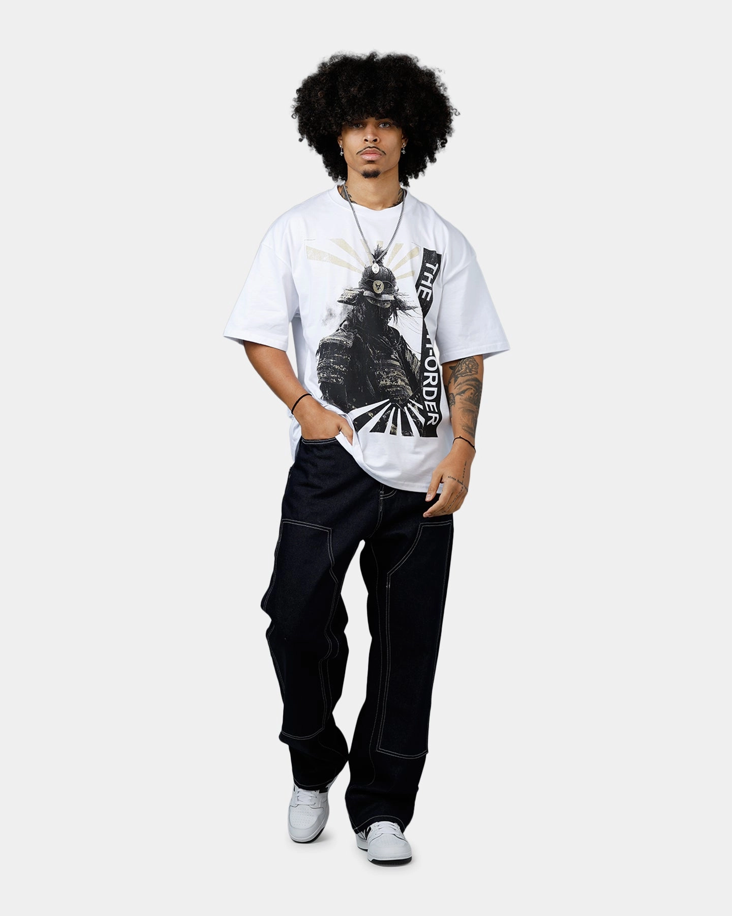 The Anti Order Human Drop T-Shirt White DoubleStitched