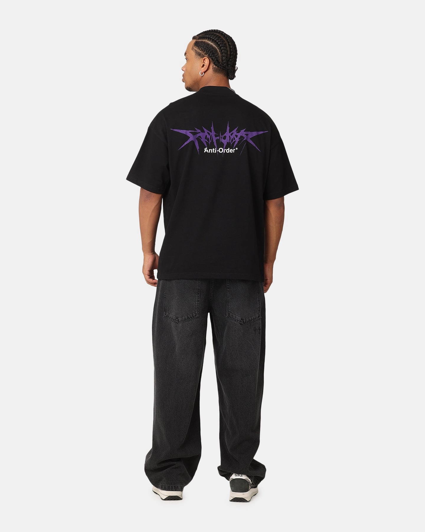 Soft Knit MultiPocket Configuration The Anti Order Metal Mock Neck T-Shirt Black