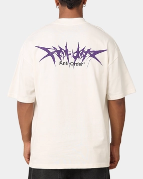 Street Style The Anti Order Metal Mock Neck T-Shirt Off White