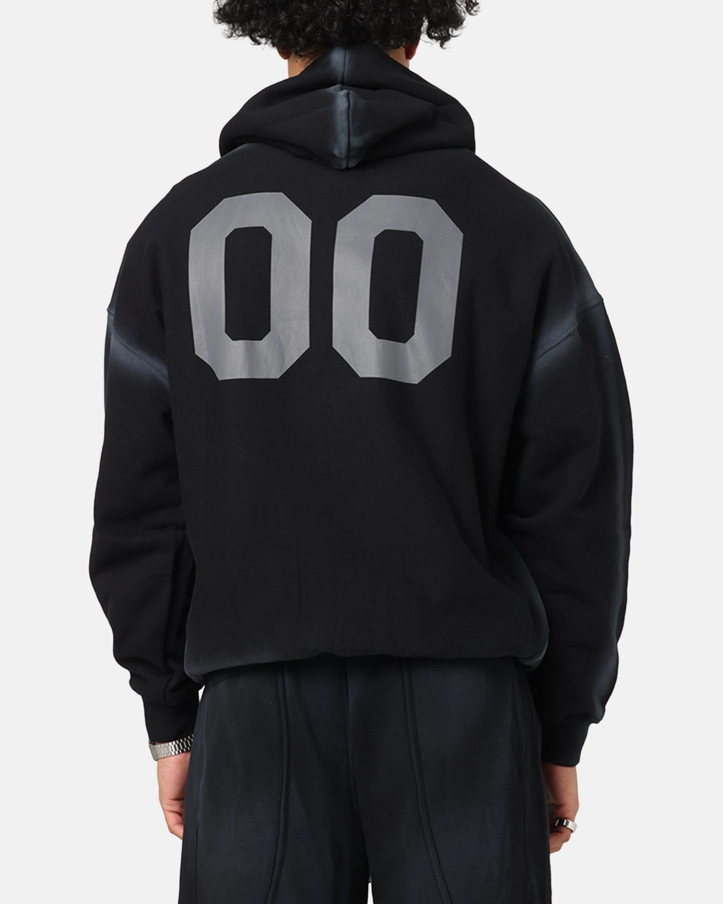 Lightweight insulation The Anti Order Mosh Boxy Hoodie Sunfade Black/Grey